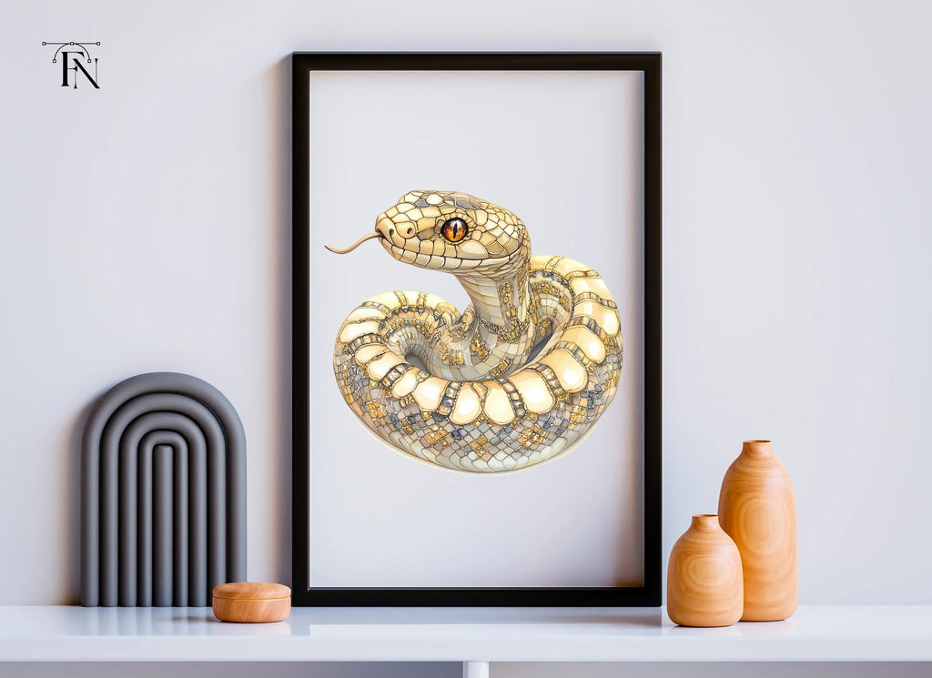Golden Snake Clipart Bundle