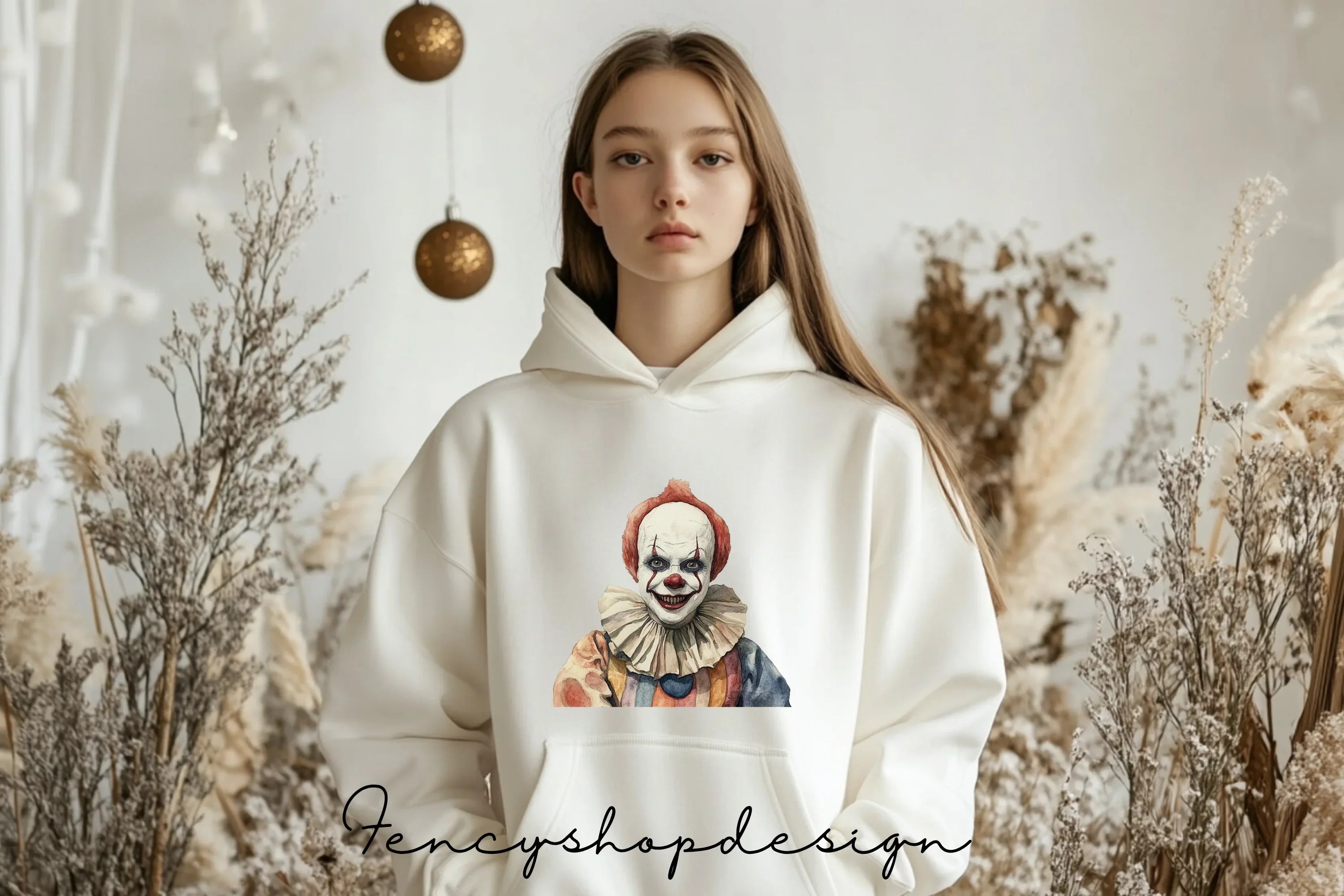 Creepy Clown Clipart Bundle
