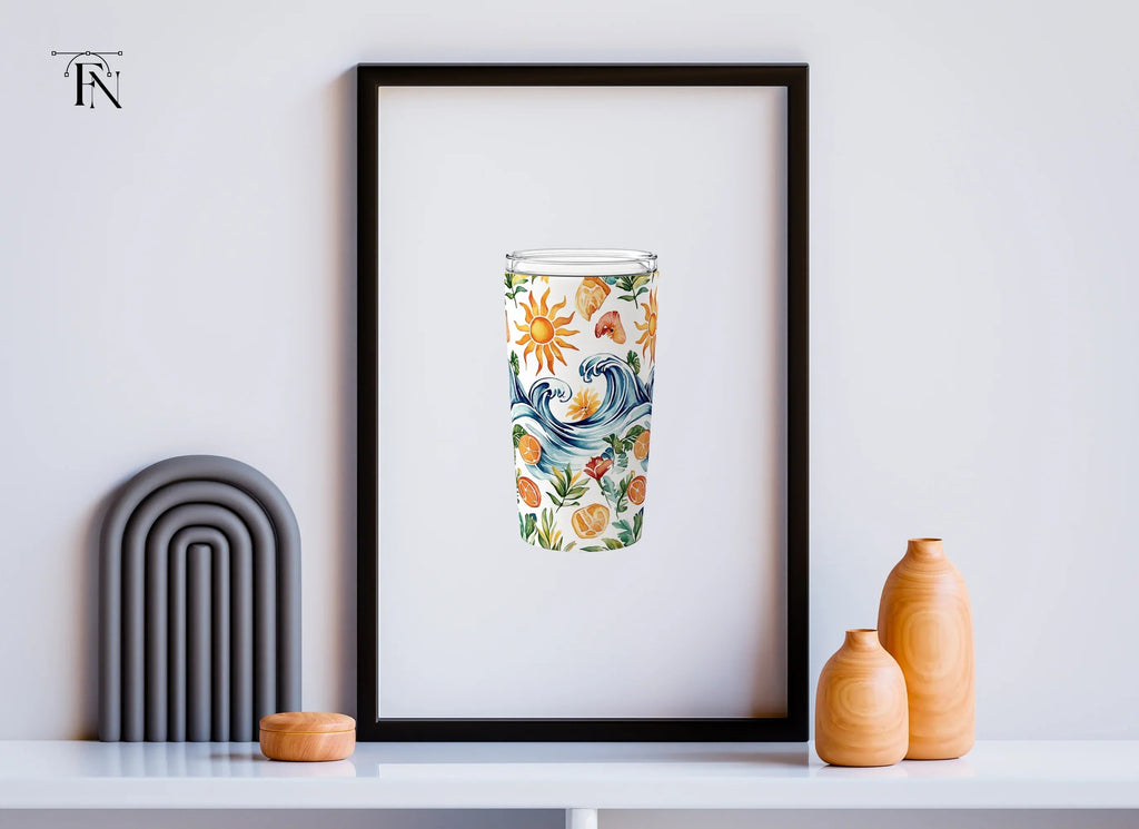 Summer Beach Tumbler Clipart Bundle
