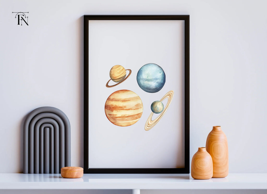 Solar System Planets Clipart Bundle