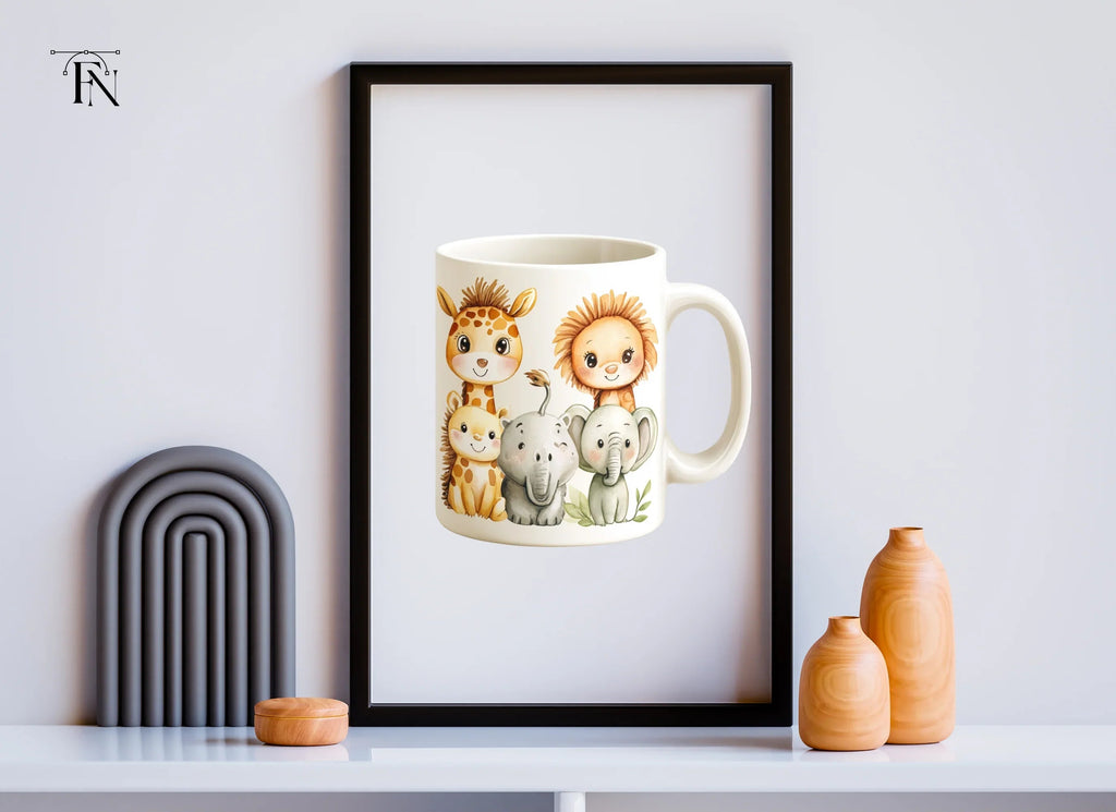 Cute Baby Safari Animals Clipart Bundle
