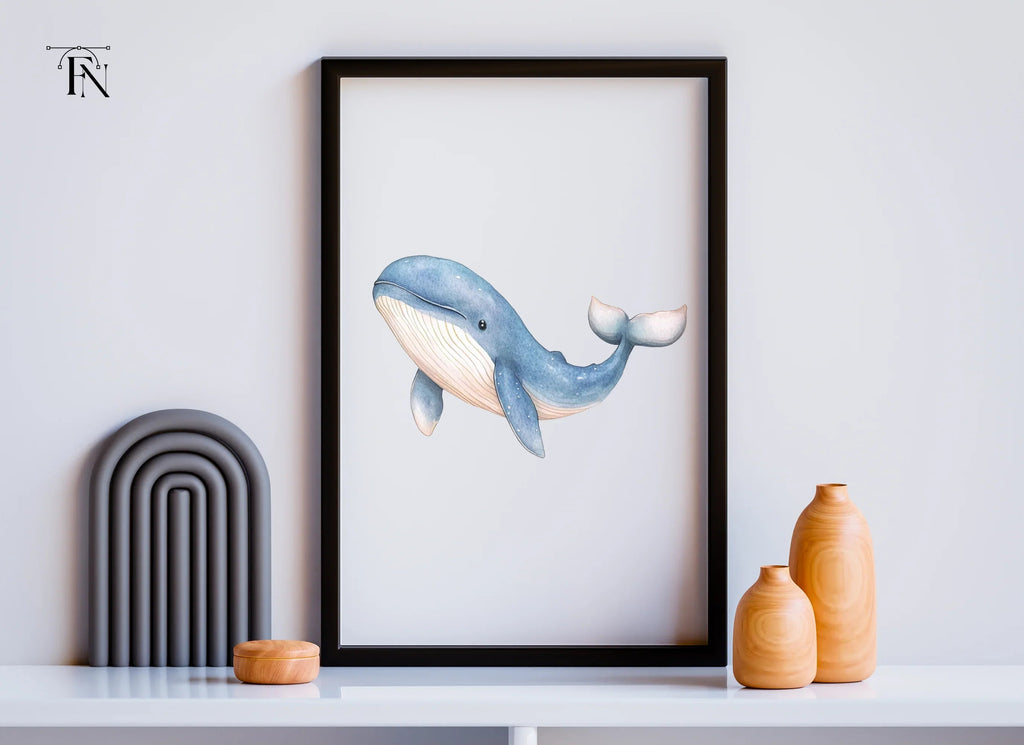 Blue Whale Clipart Bundle