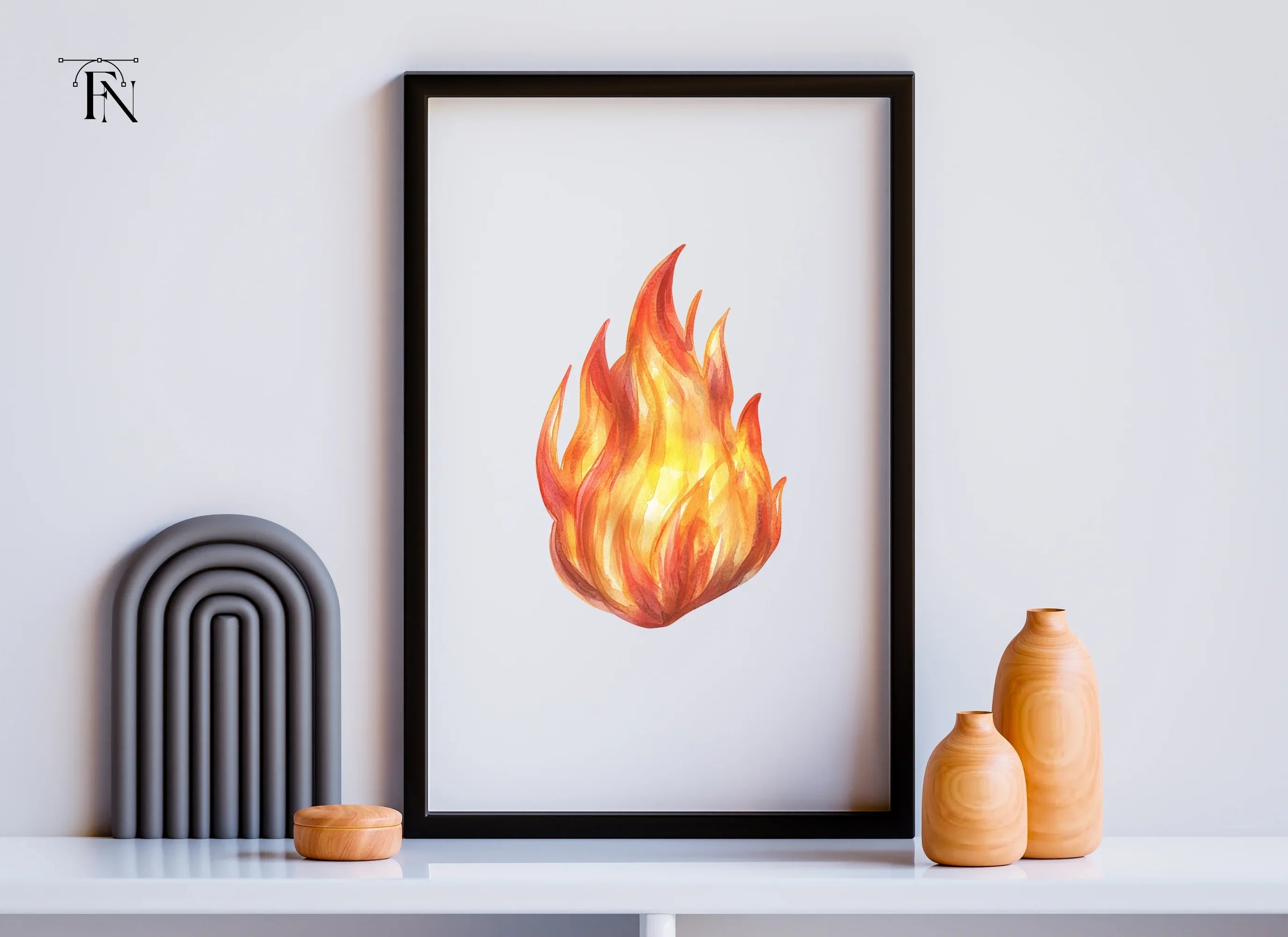 Fire Flames Clipart Bundle