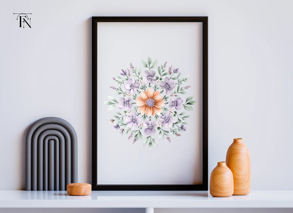 Floral Mandala Clipart Bundle