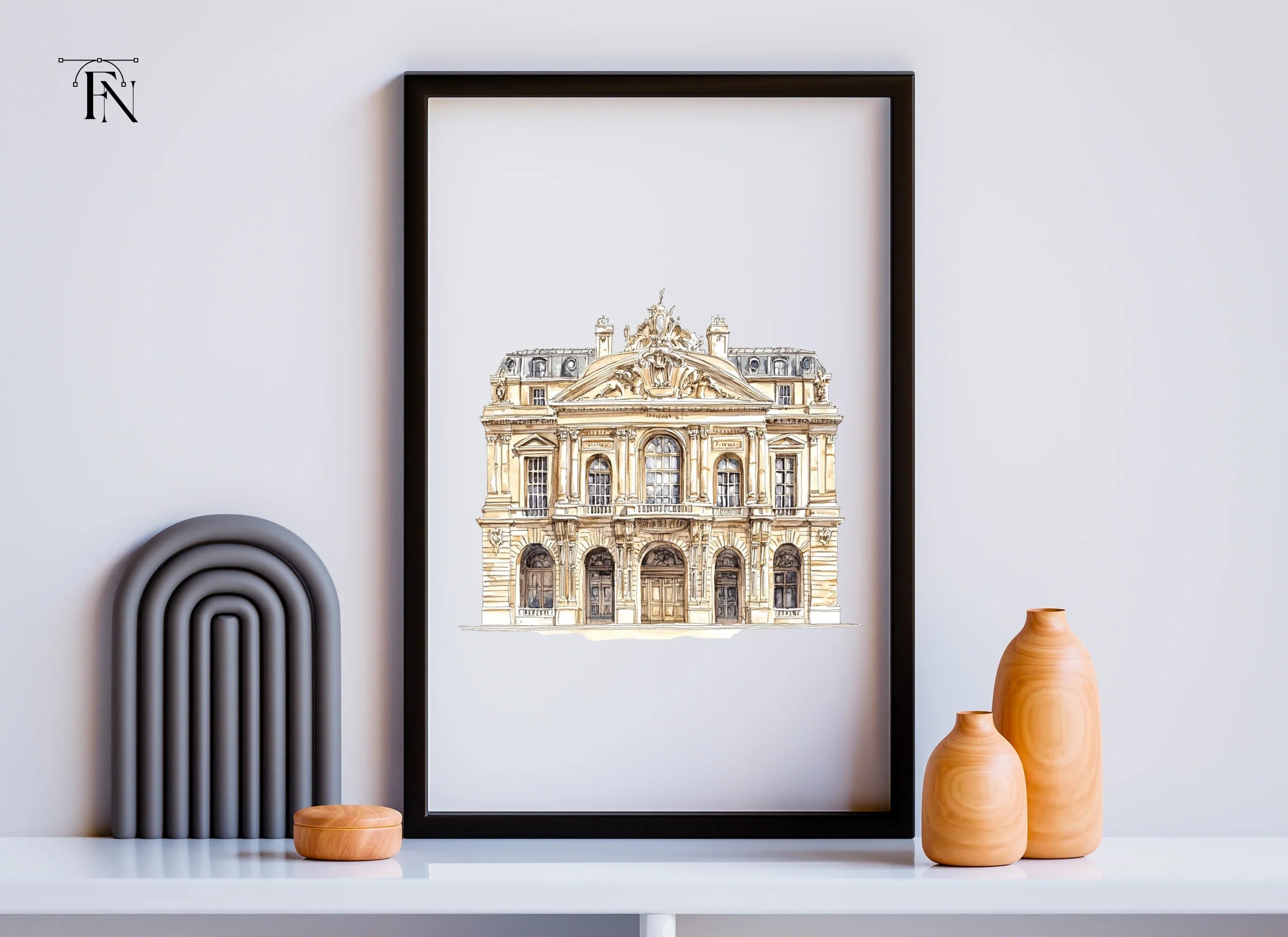 Baroque Neoclassical Building Clipart Bundle