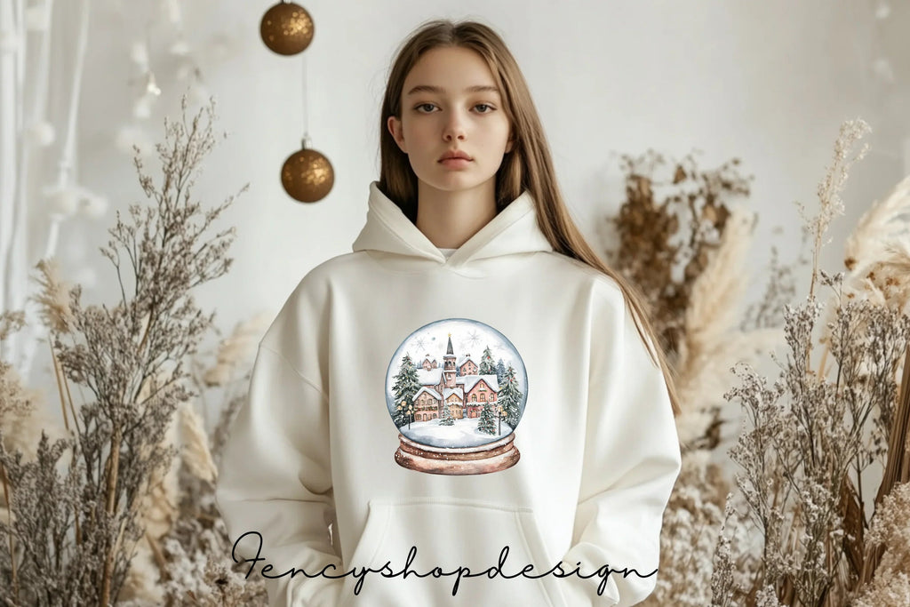 Winter Wonderland Snow Globe Clipart Bundle