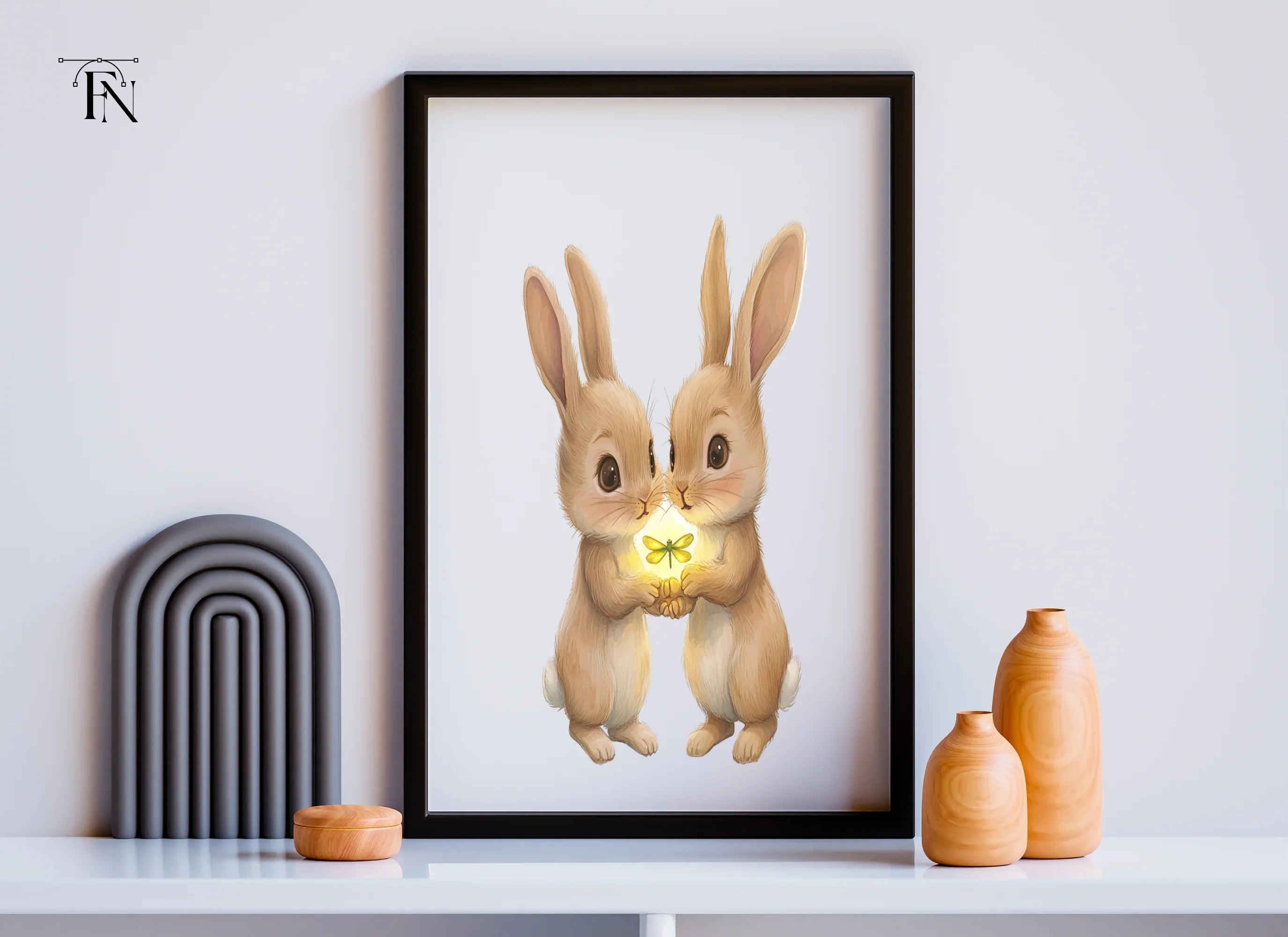 Cute Bunny Couple Clipart Bundle
