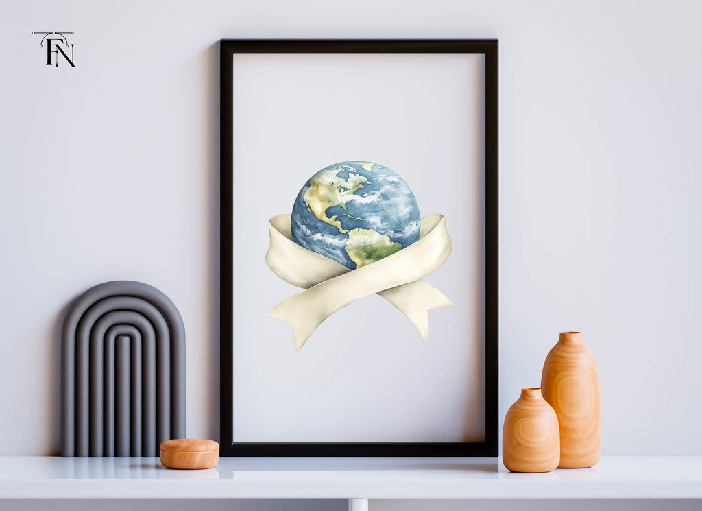 Earth Ribbons Clipart Bundle