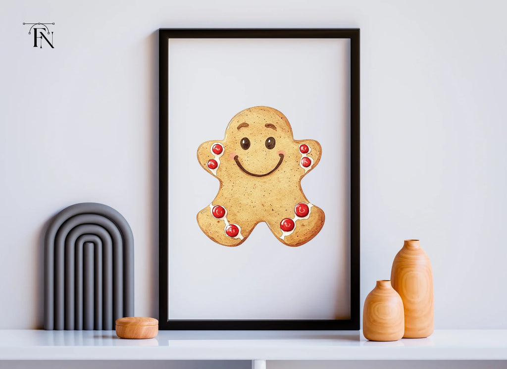 Smiling Gingerbread Man Clipart Bundle