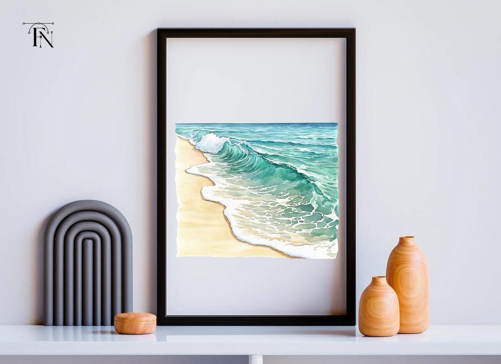 Ocean Waves Beach Clipart Bundle
