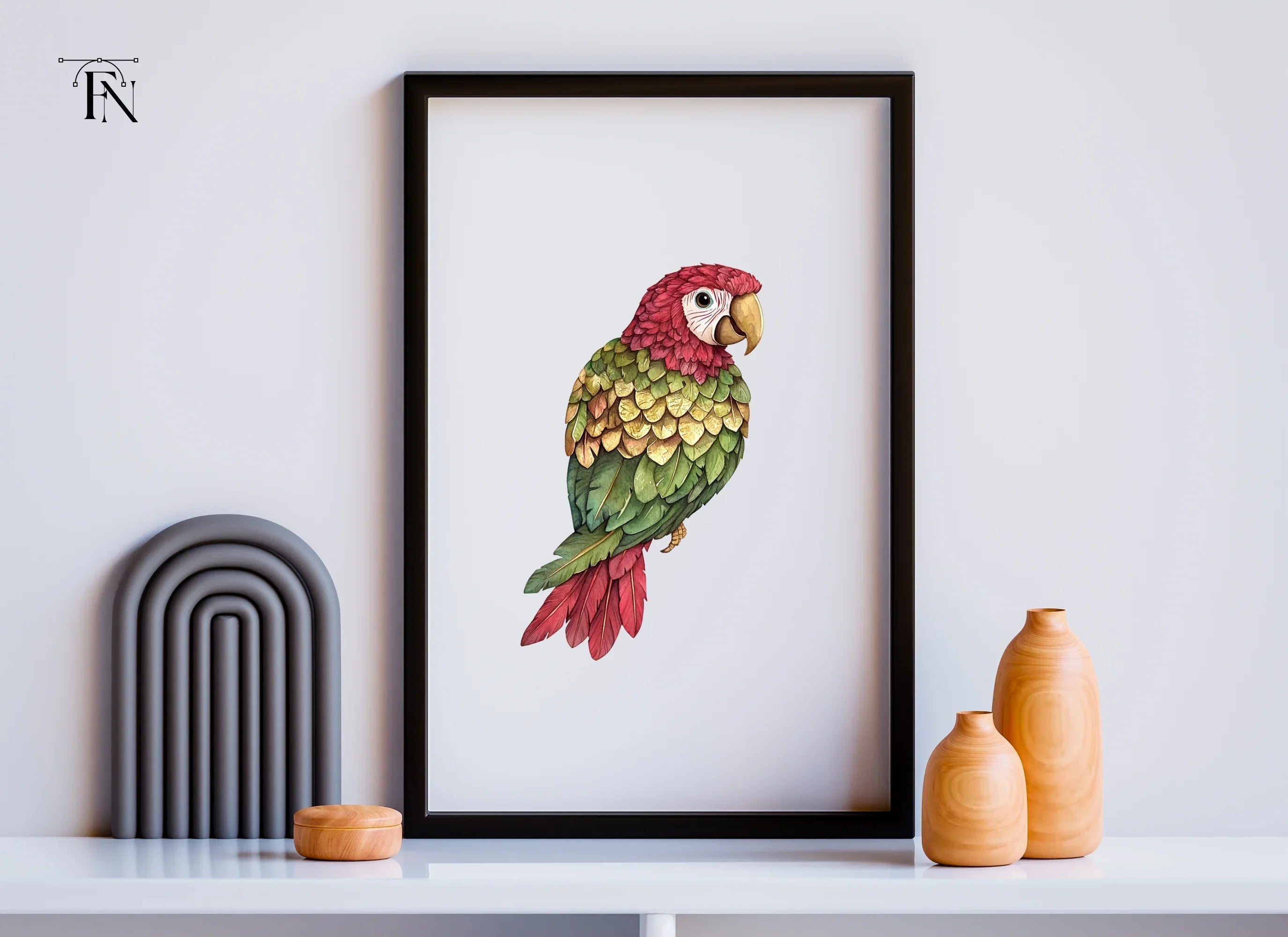 Exotic Parrot Clipart Bundle