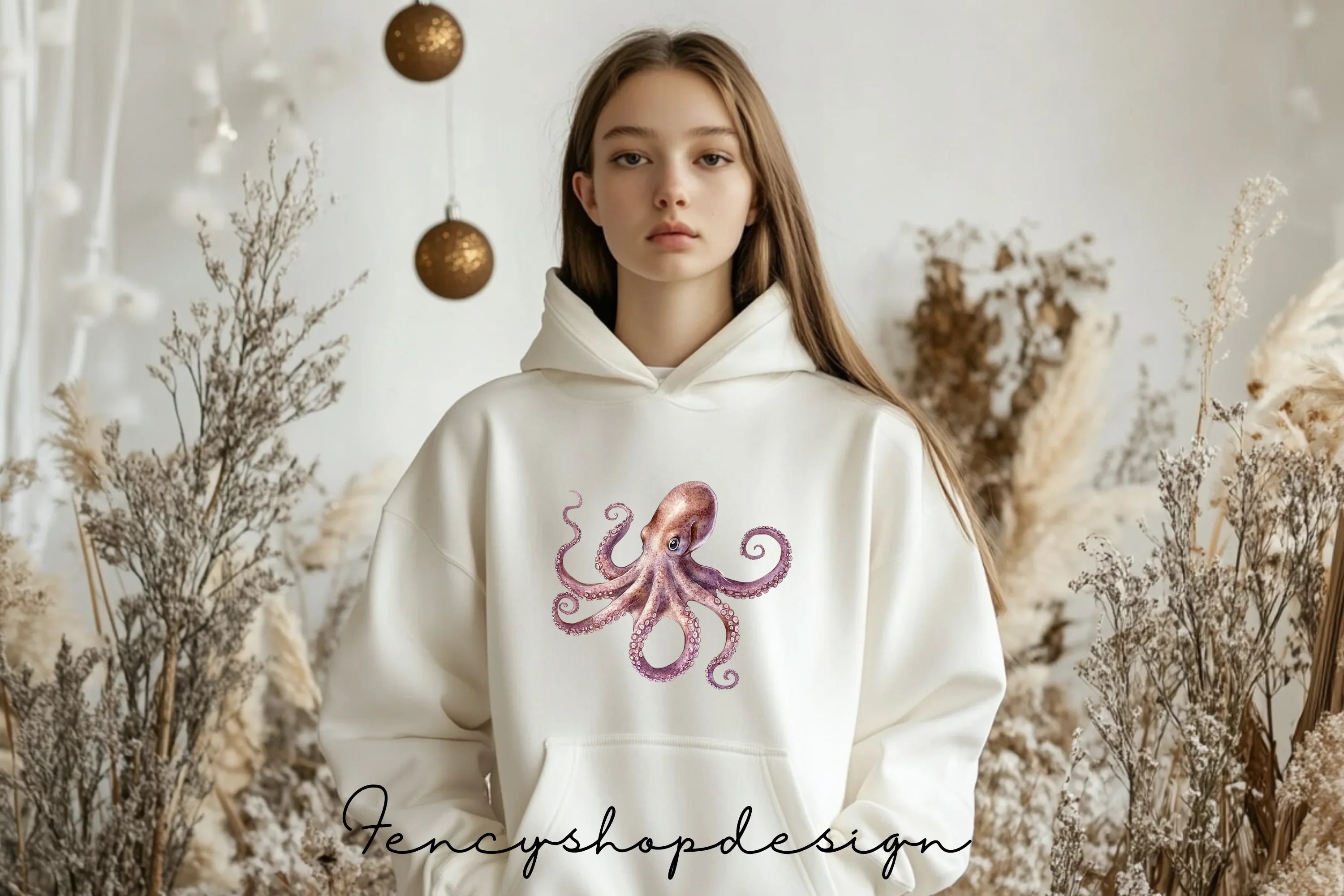 Cute Octopus Marine Clipart Bundle