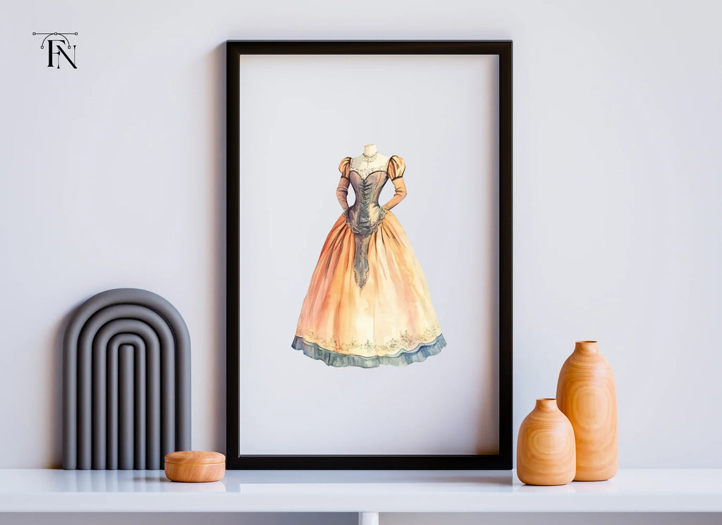 Victorian Gown Clipart Bundle