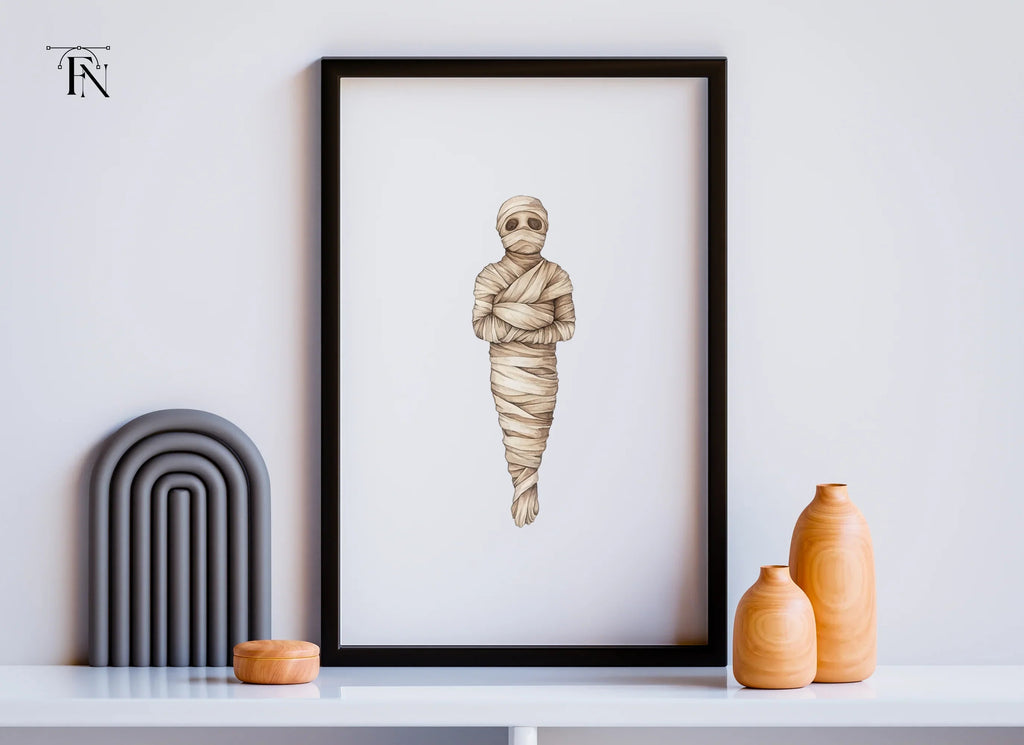 Spooky Mummy Character Clipart Bundle