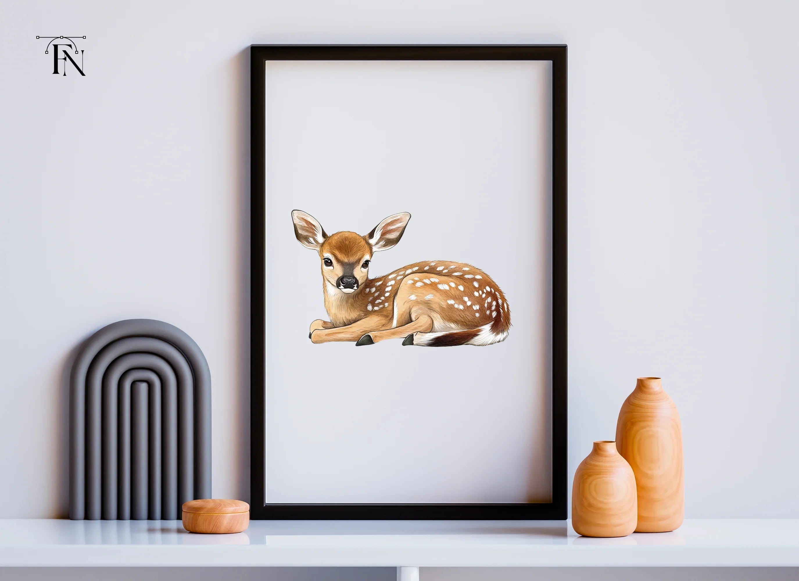 Adorable Fawn Clipart Bundle