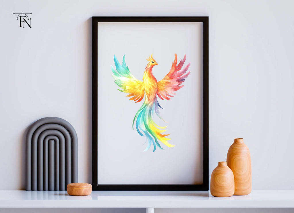 Vibrant Phoenix Clipart Bundle