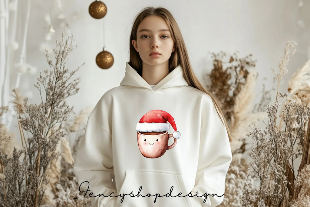 Cute Christmas Mugs Clipart Bundle