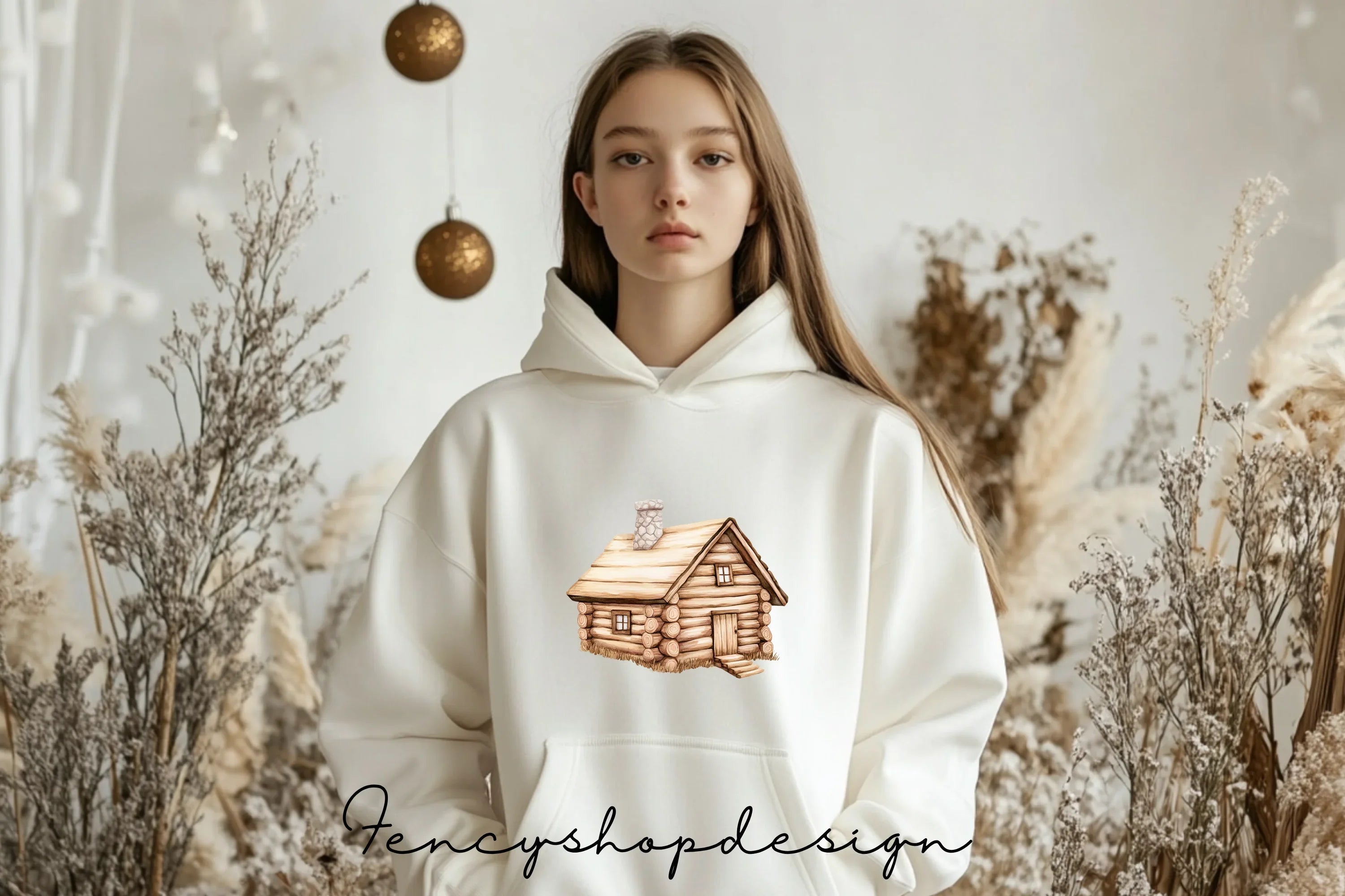 Rustic Log Cabin Clipart Bundle