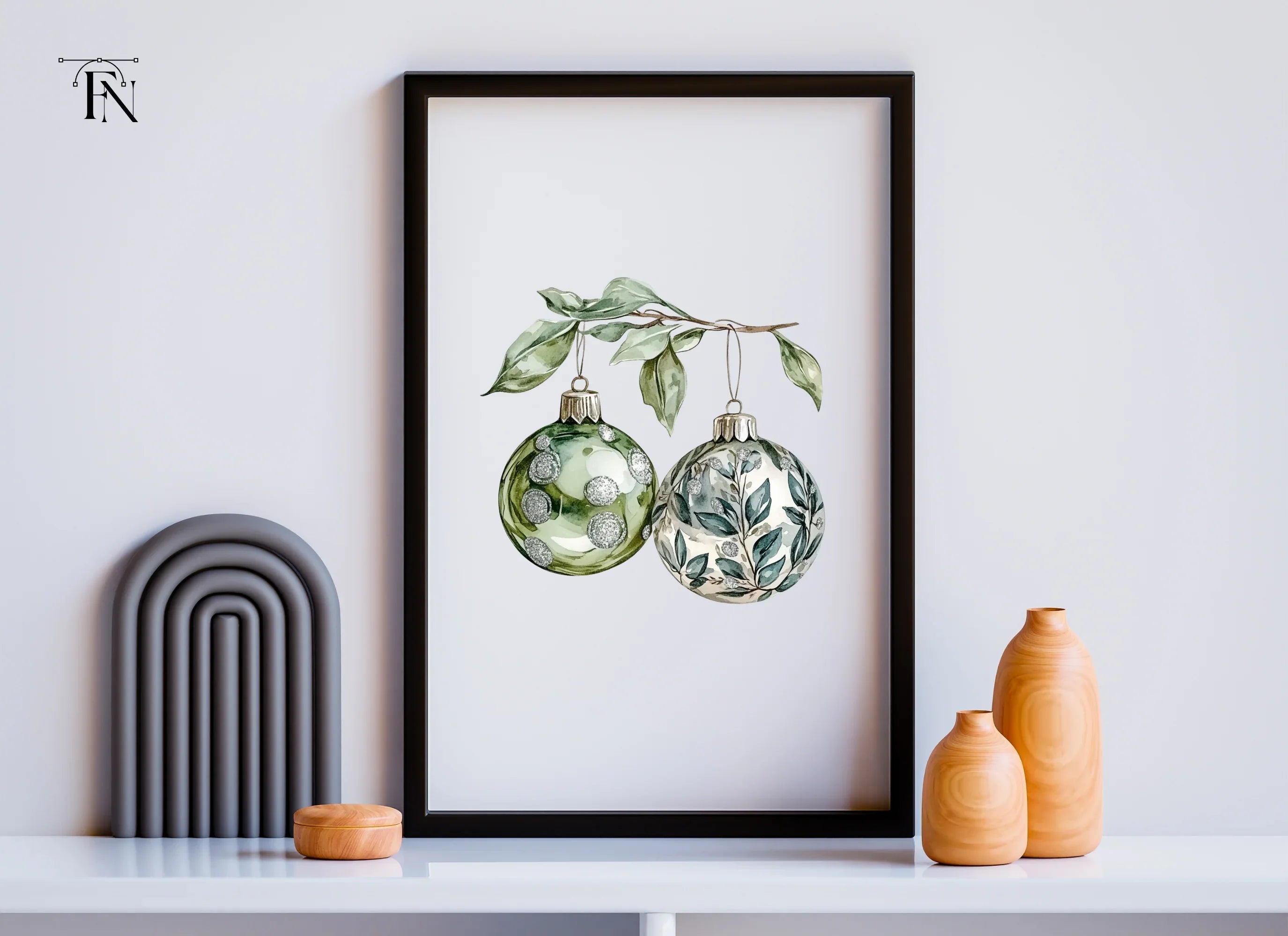 Christmas Ornaments Clipart Bundle