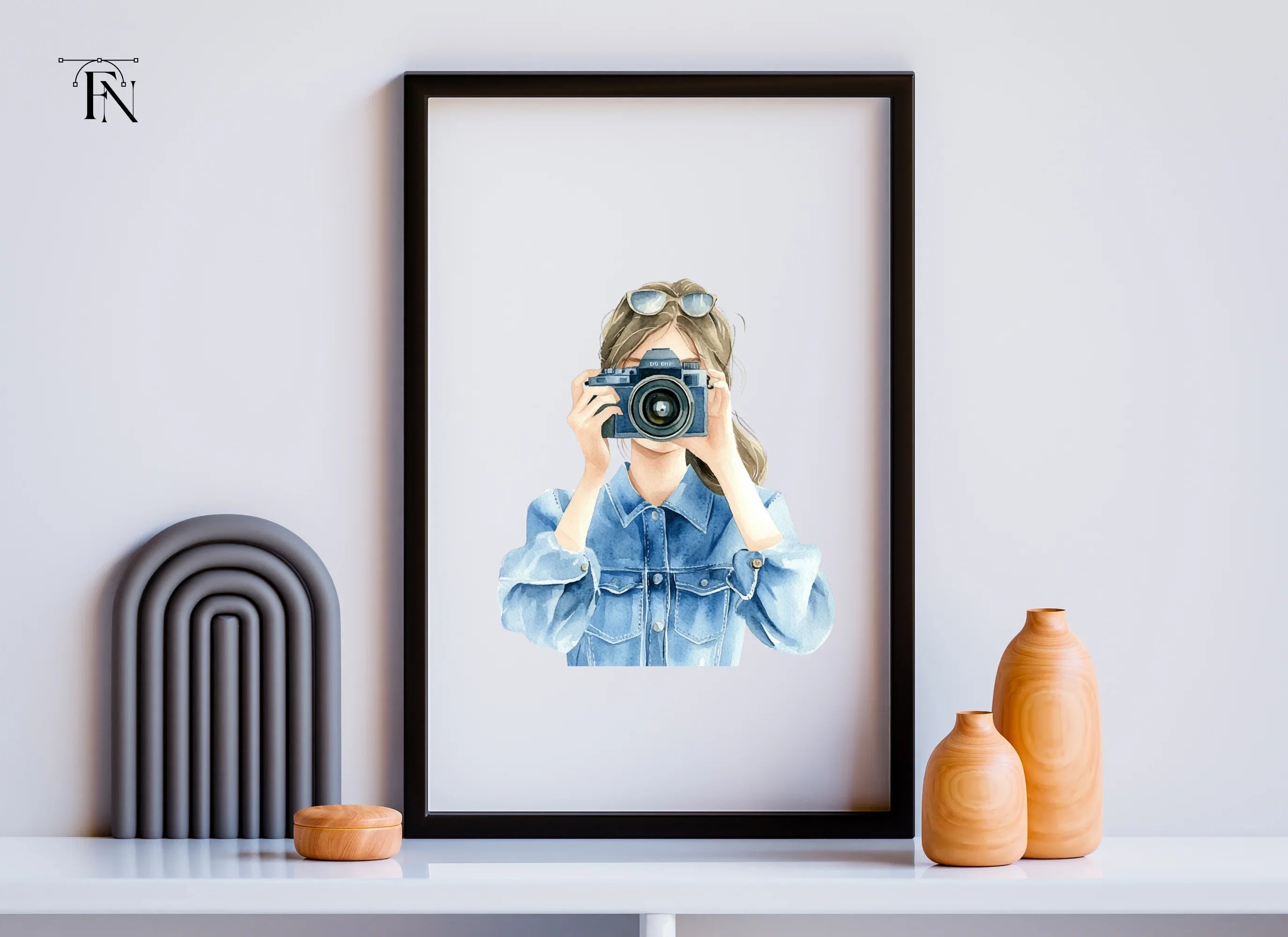 Girl Photographer Clipart Bundle
