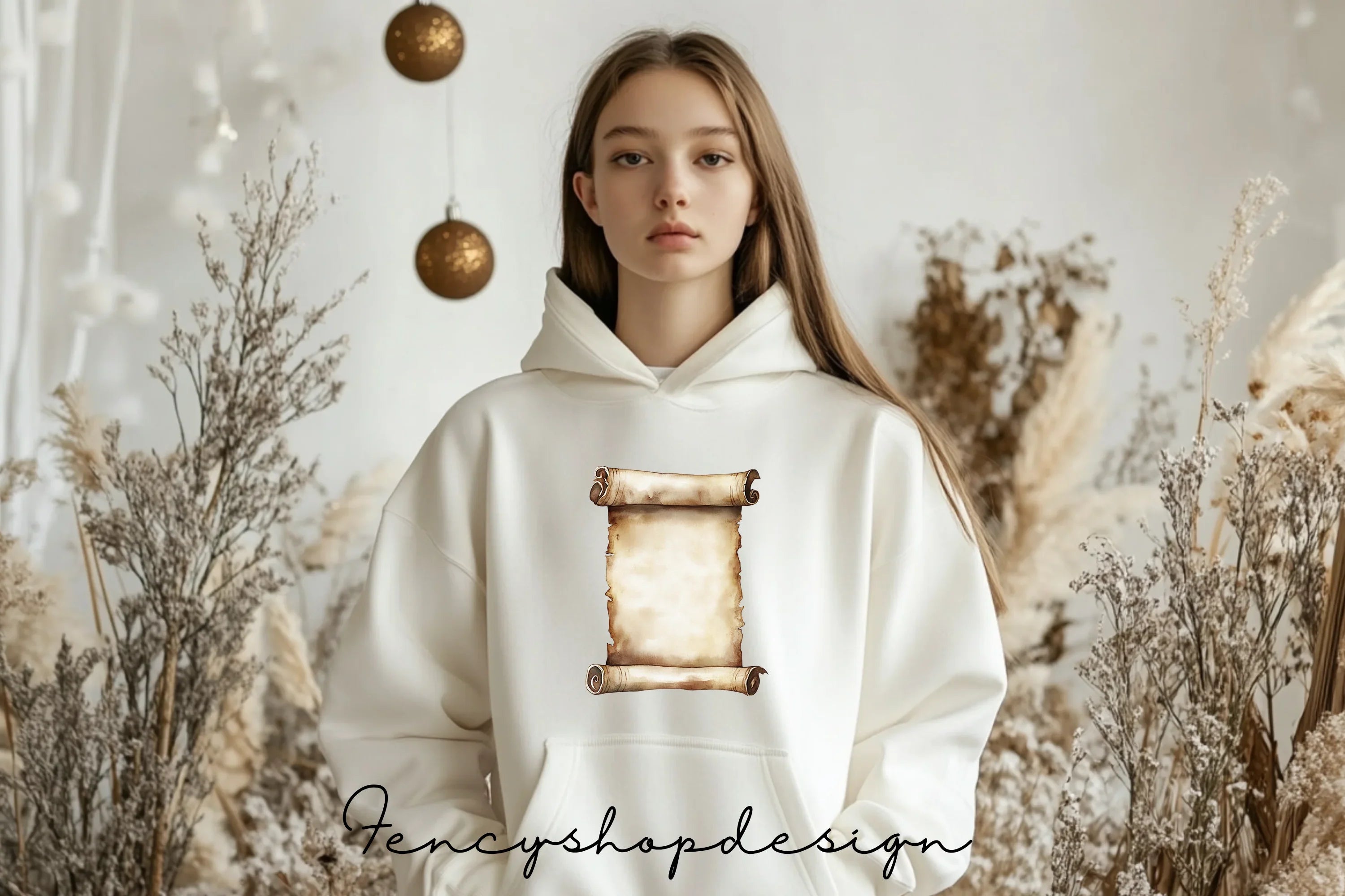Vintage Scrolls Envelopes Clipart Bundle