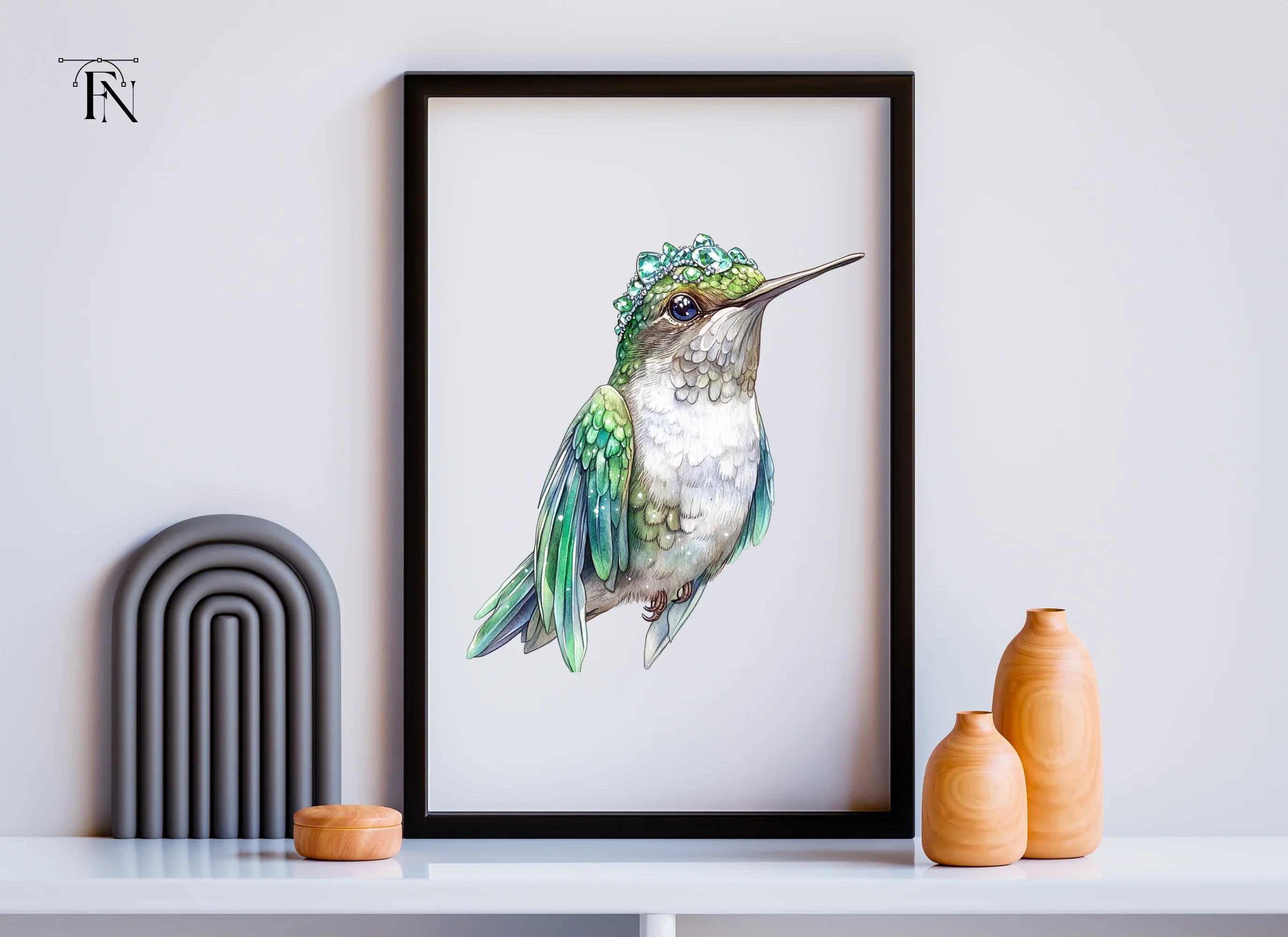 Jeweled Hummingbird Clipart Bundle
