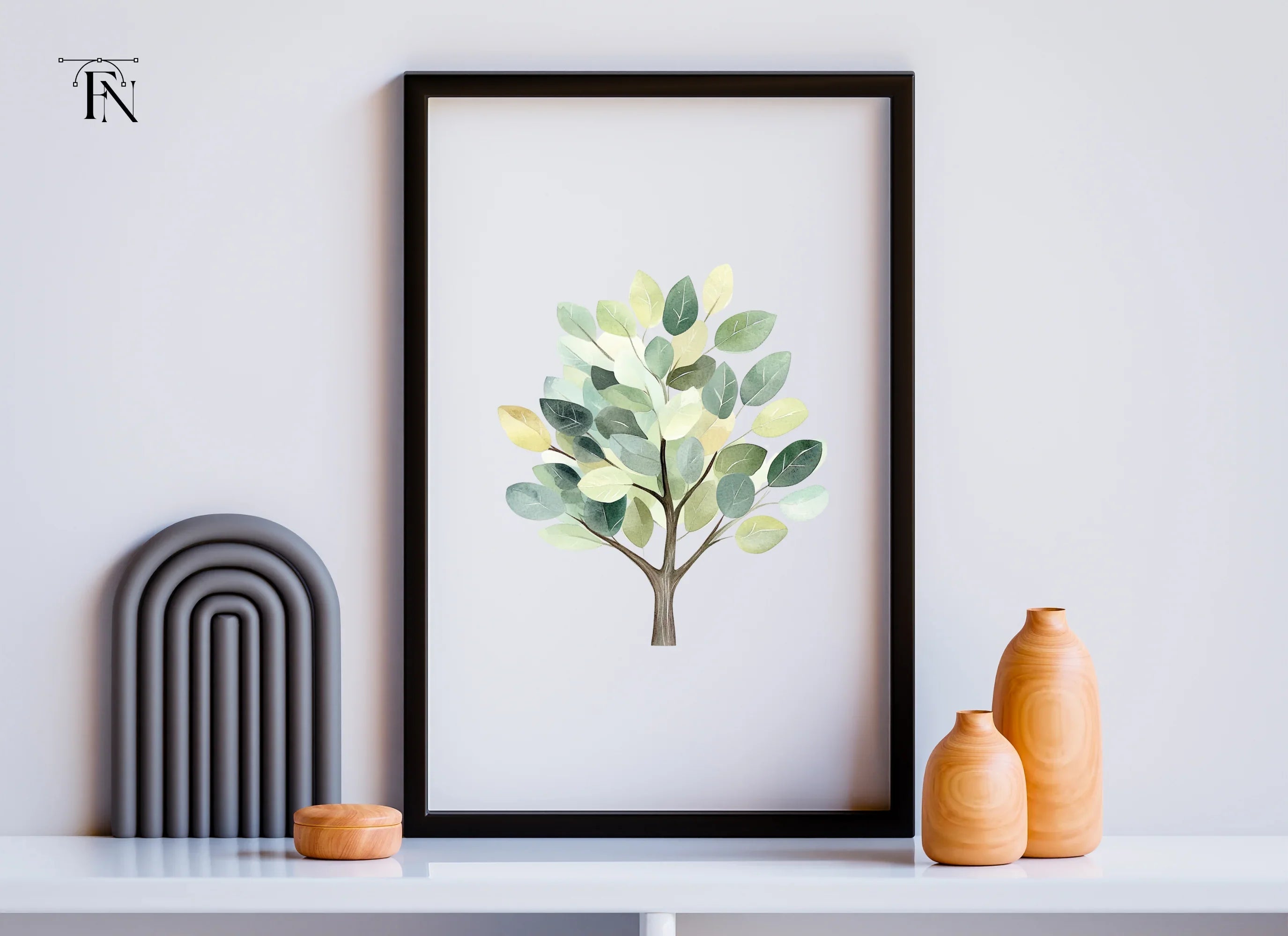 Green Tree Clipart Bundle