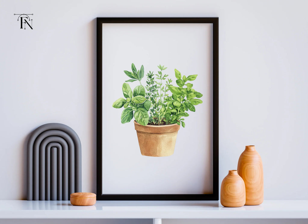 Herb Pots Clipart Bundle