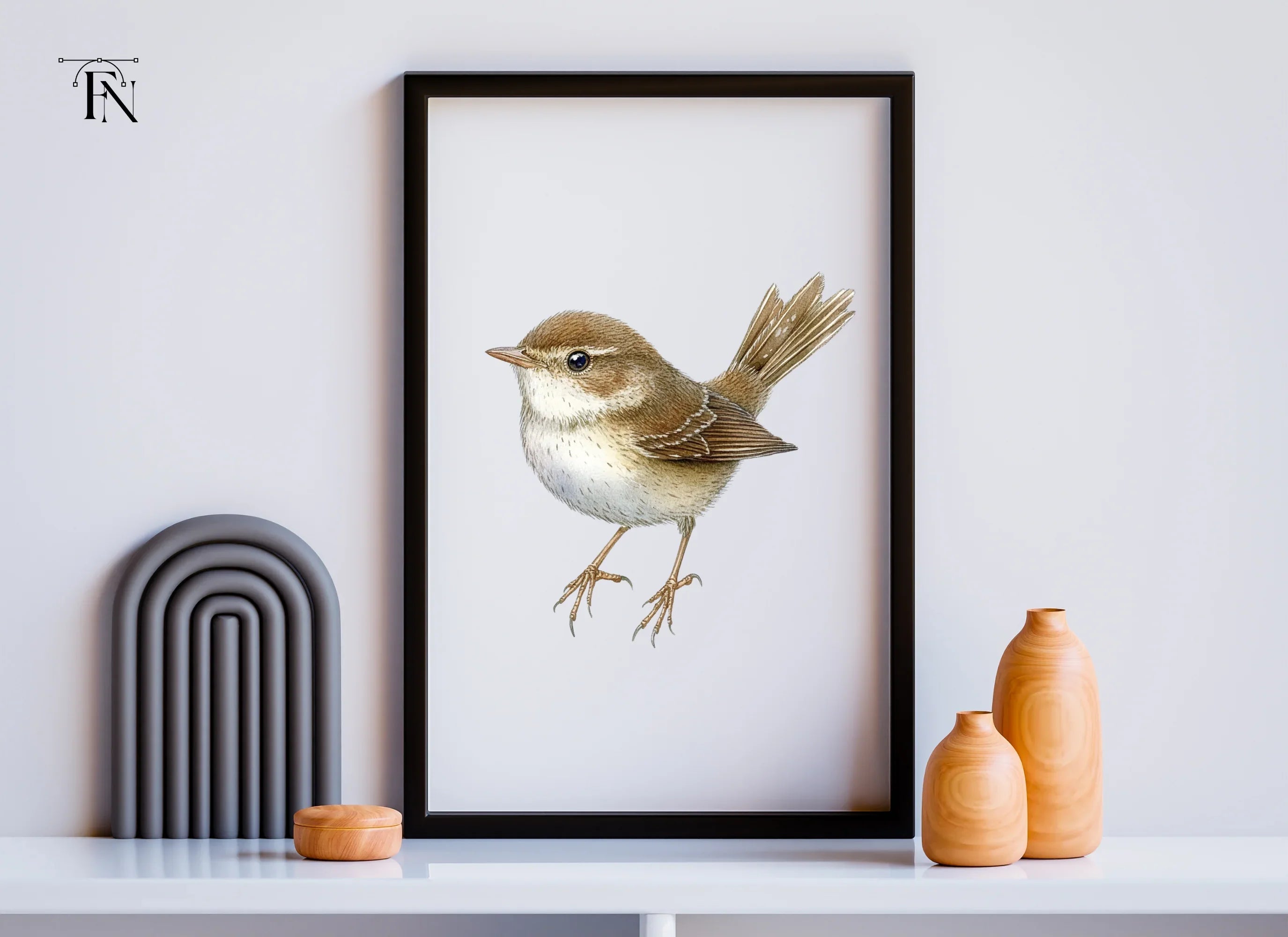 Charming Little Brown Bird Clipart Bundle