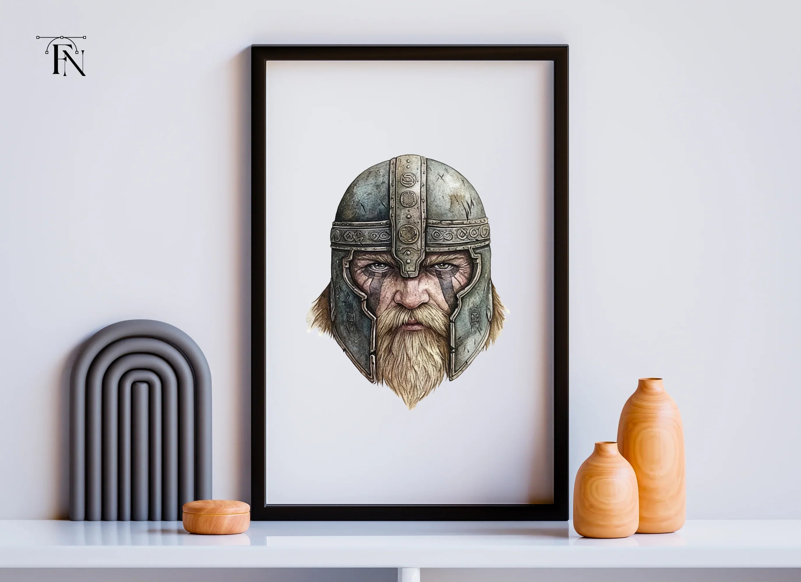Viking Warrior Portraits Clipart Bundle