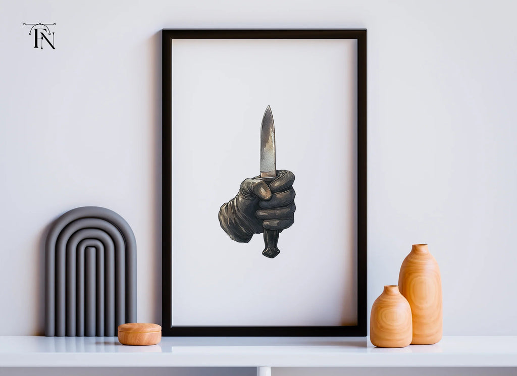 Gloved Hands Holding Daggers Clipart Bundle