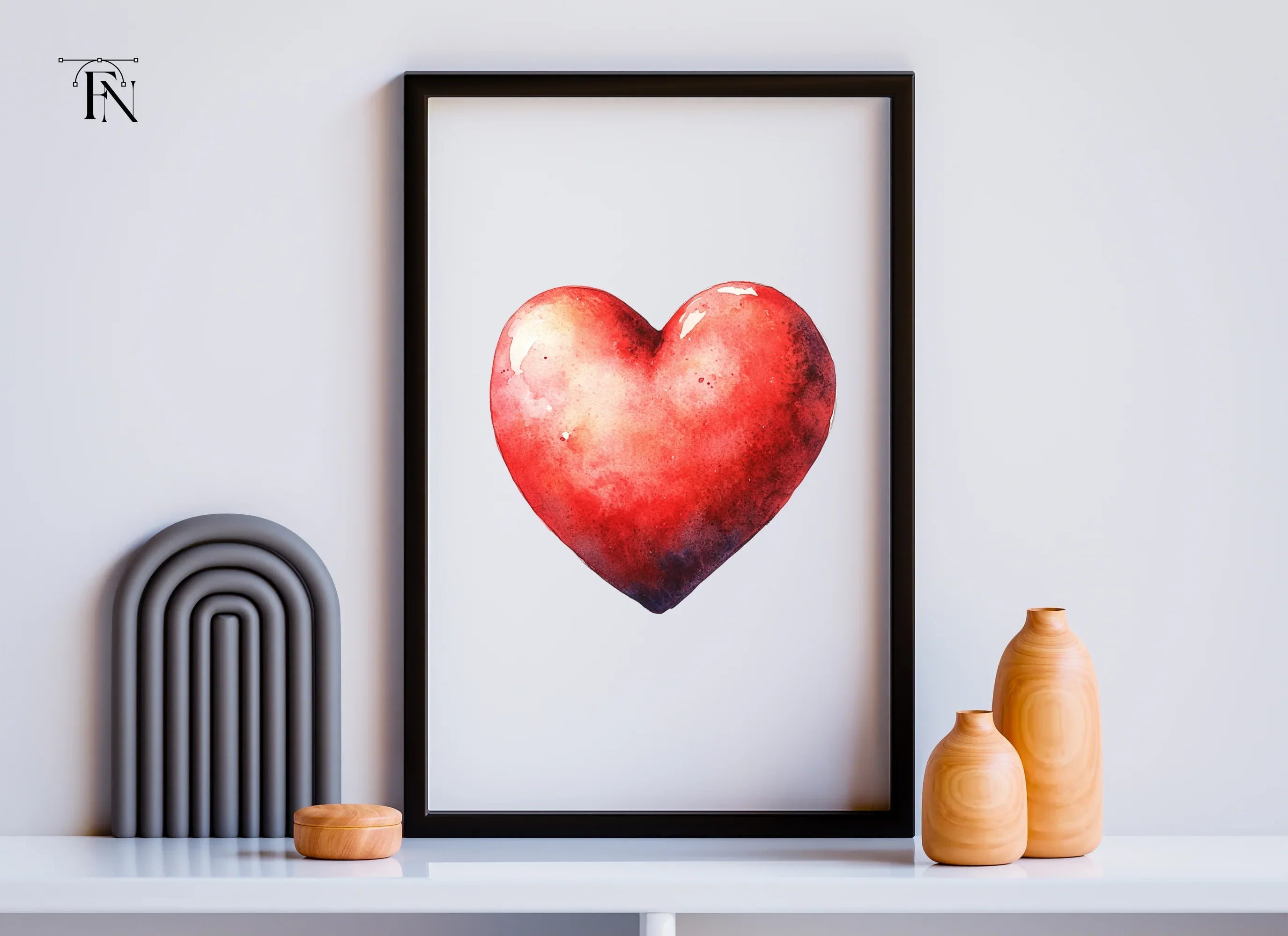 Red Hearts Clipart Bundle