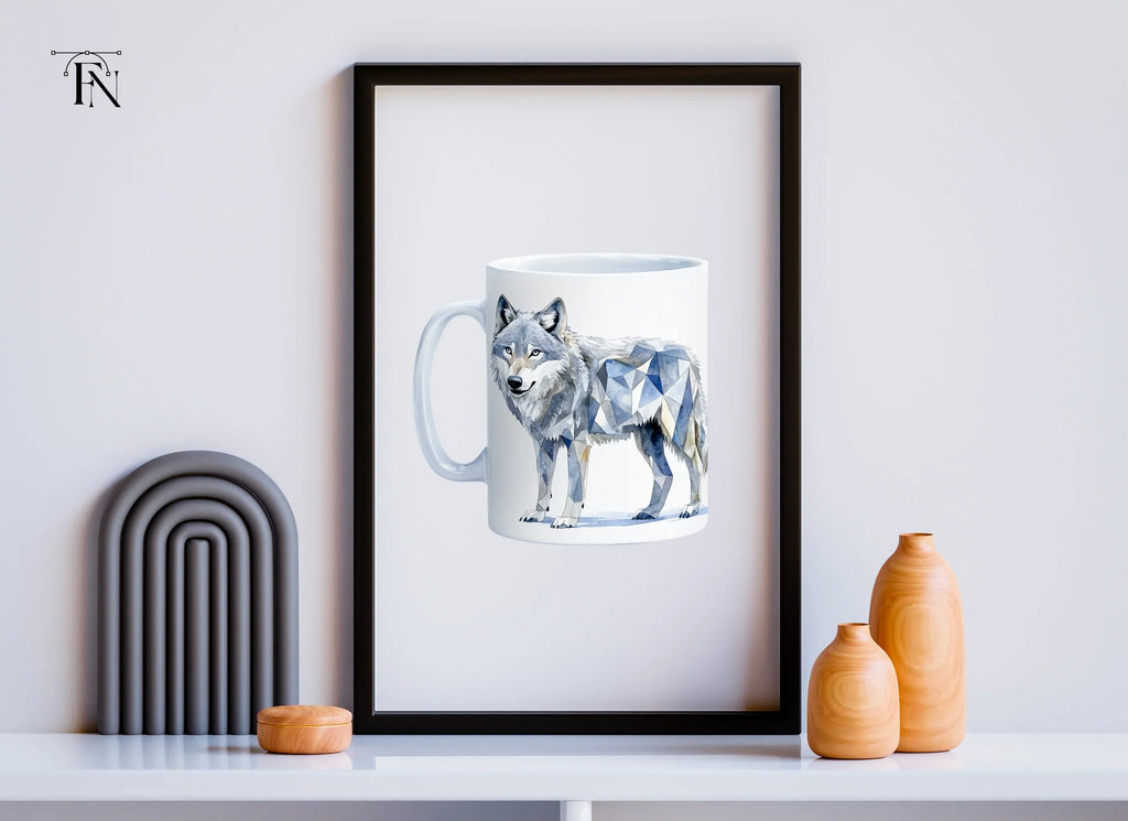 Geometric Wolf Clipart Bundle