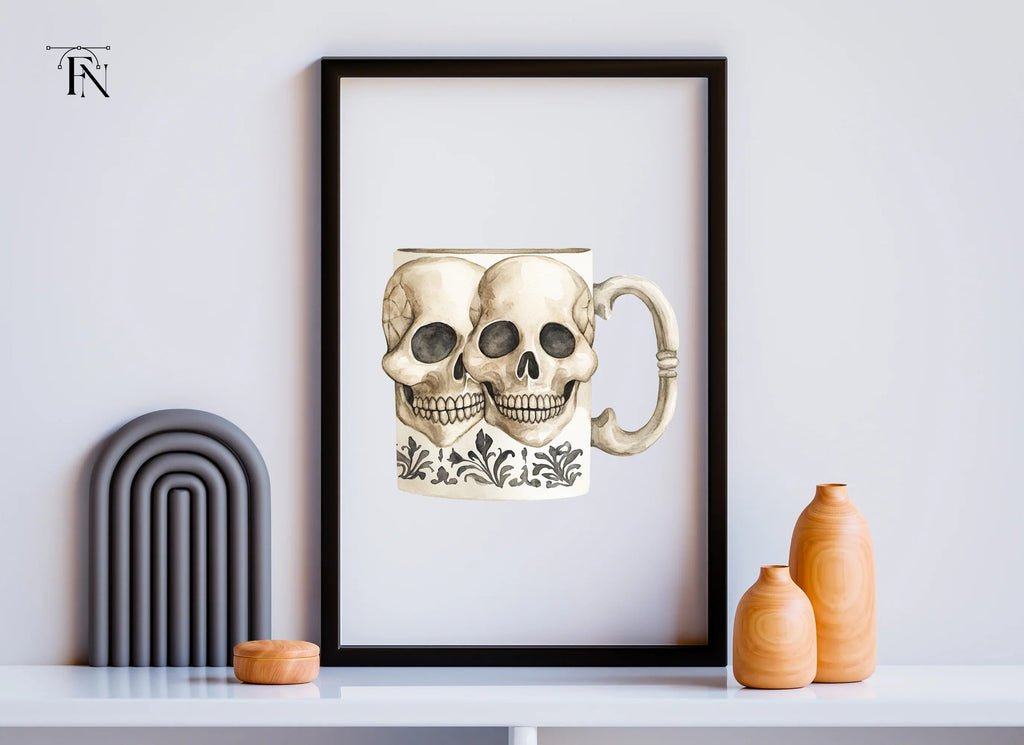 Skull Halloween Decor Clipart Bundle