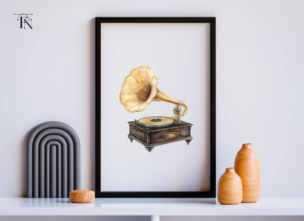 Vintage Gramophone Clipart Bundle