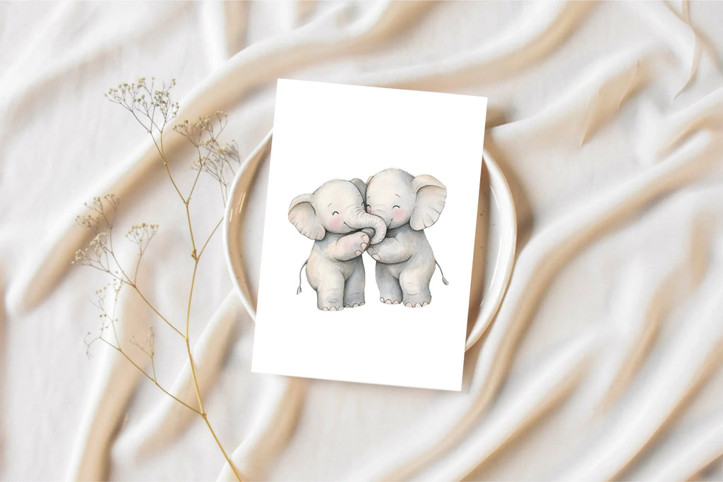 Cute Baby Elephant Clipart Bundle