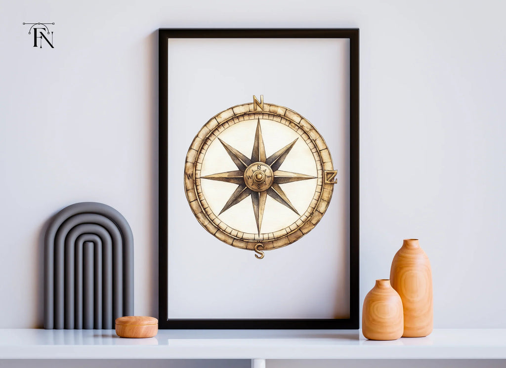 Nautical Compass Rose Clipart Bundle
