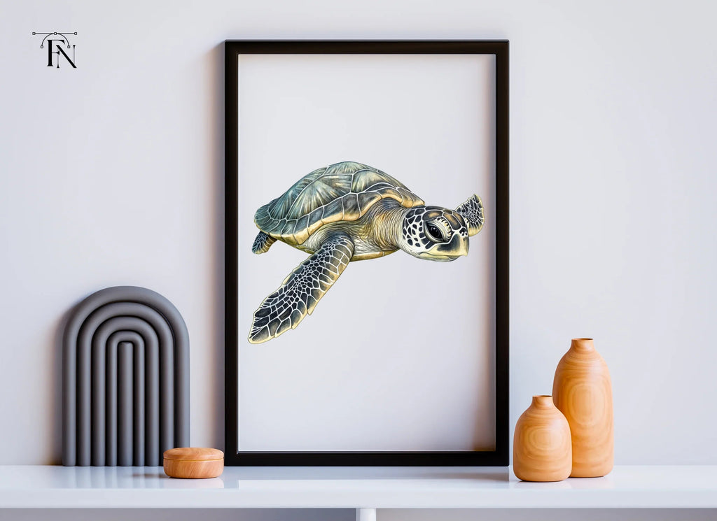 Green Sea Turtles Clipart Bundle