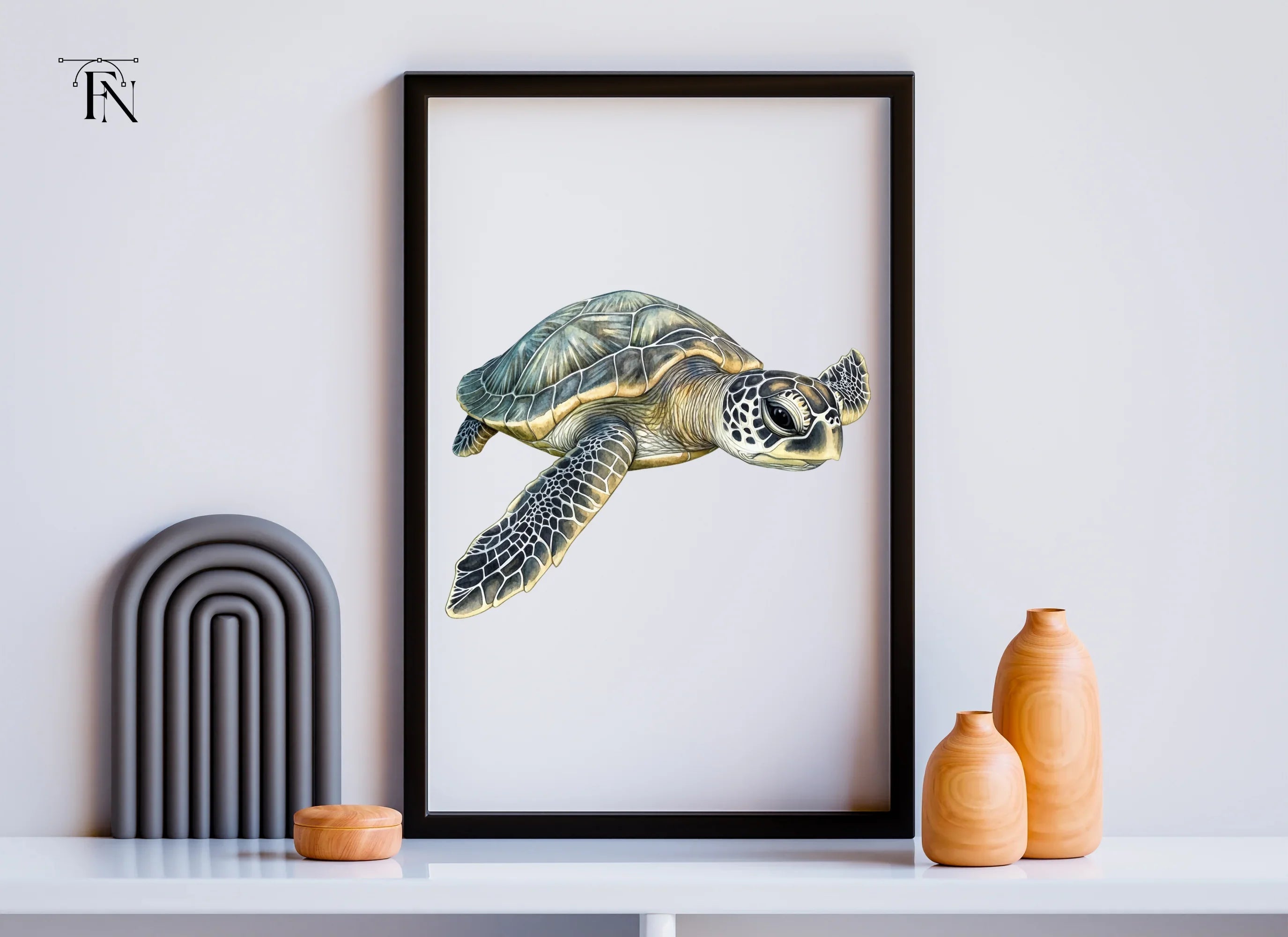 Green Sea Turtles Clipart Bundle