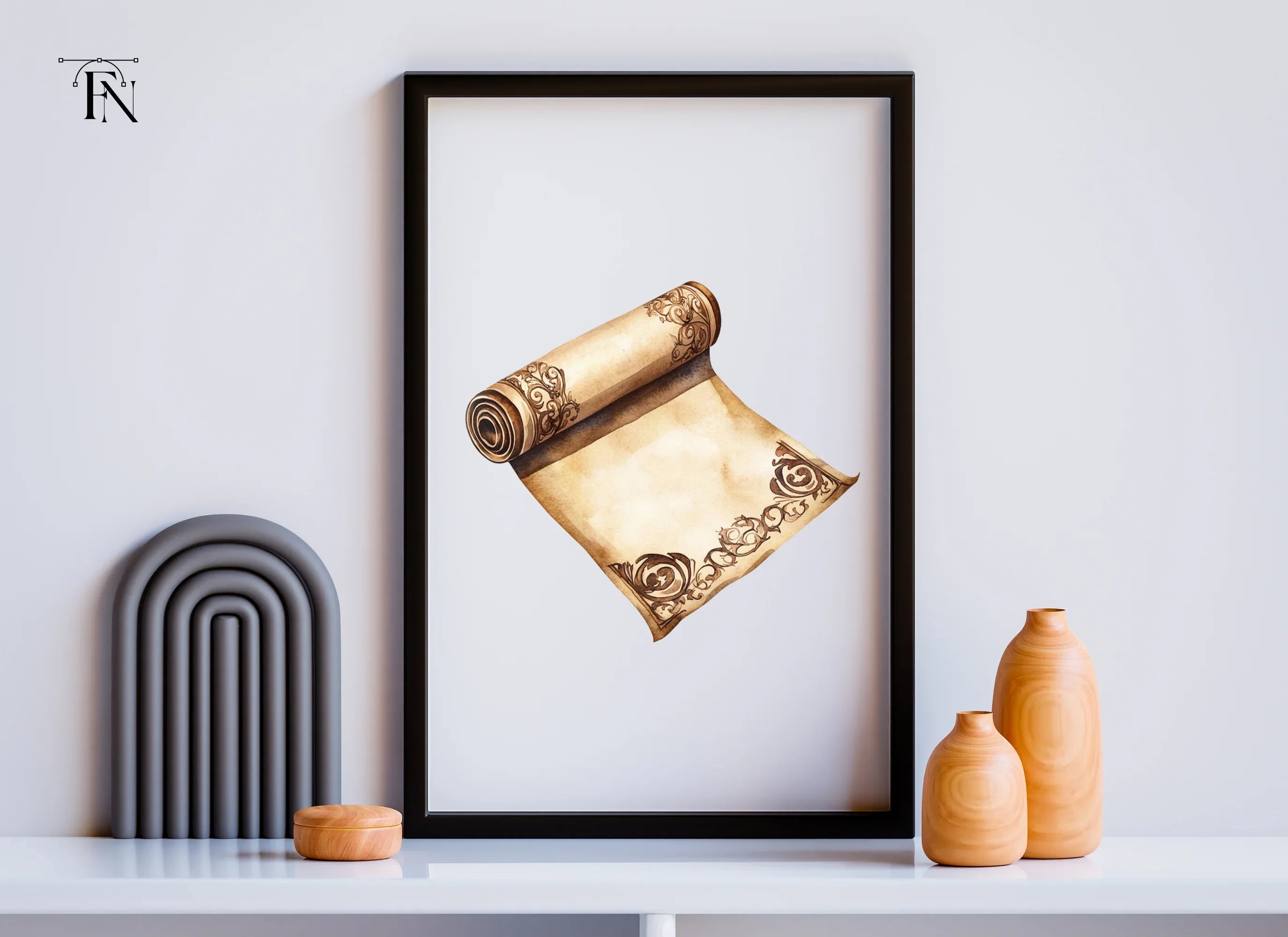 Vintage Scroll Clipart Bundle