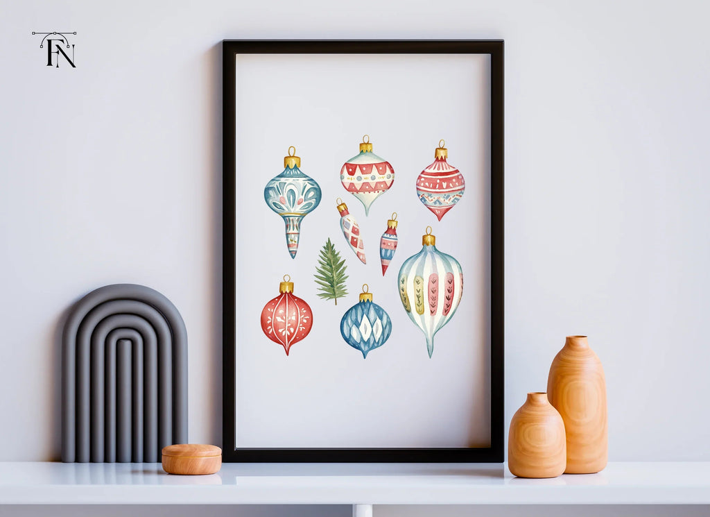 Christmas Ornaments Clipart Bundle