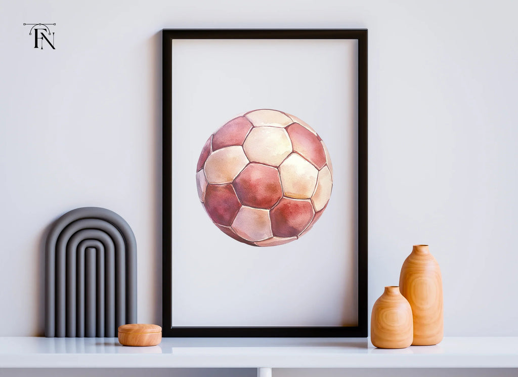 Red Soccer Ball Clipart Bundle