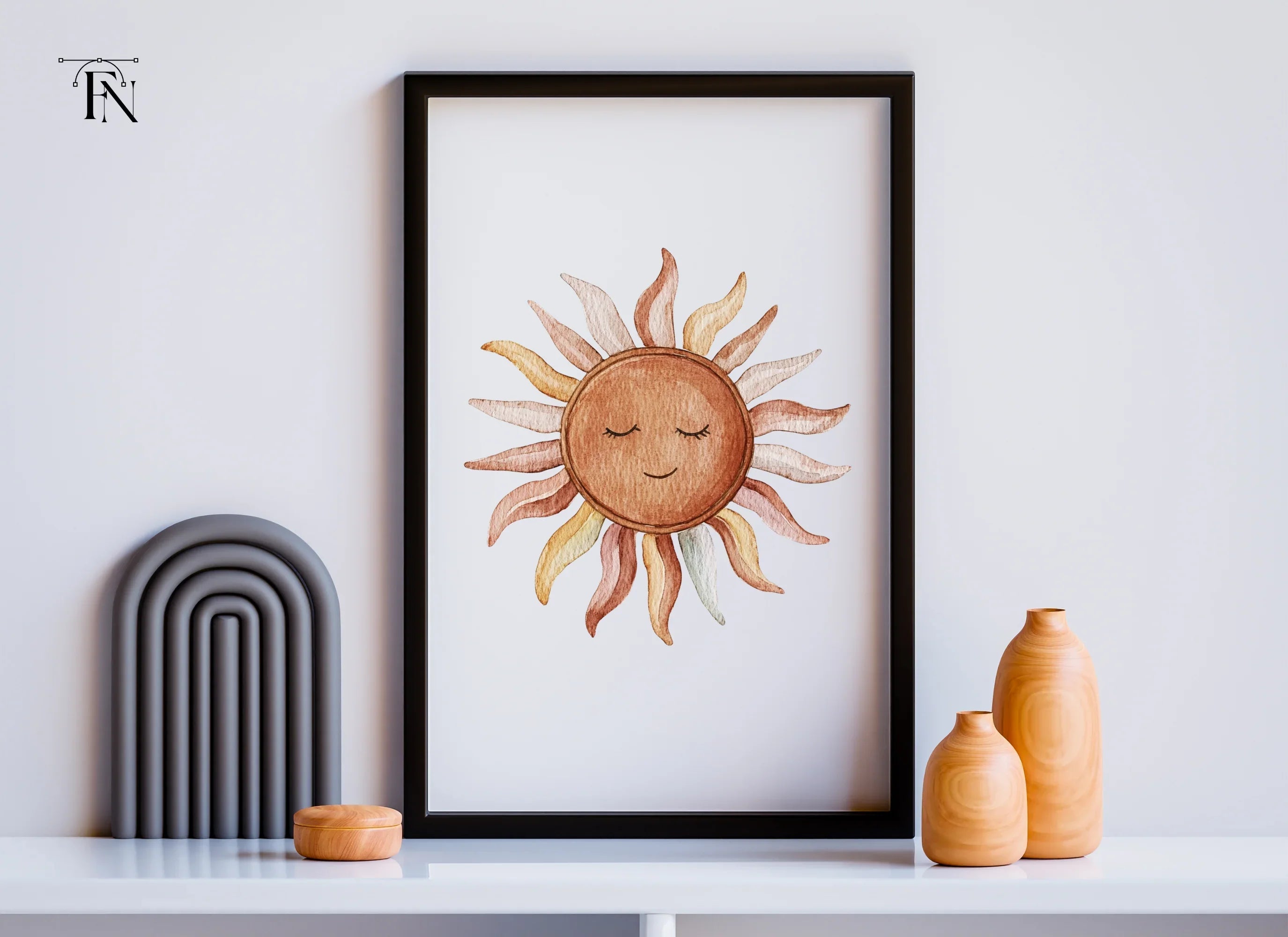 Boho Sun Clipart Bundle