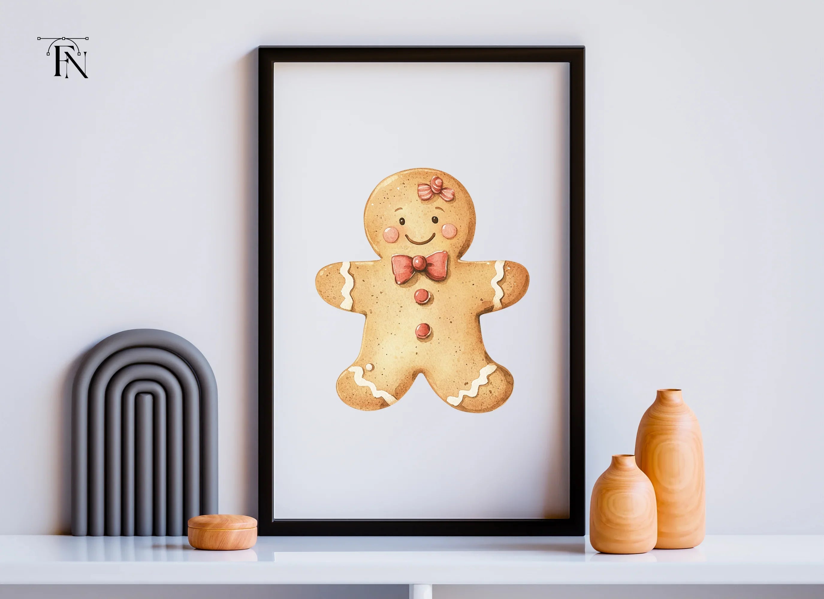 Cute Gingerbread Man Clipart Bundle