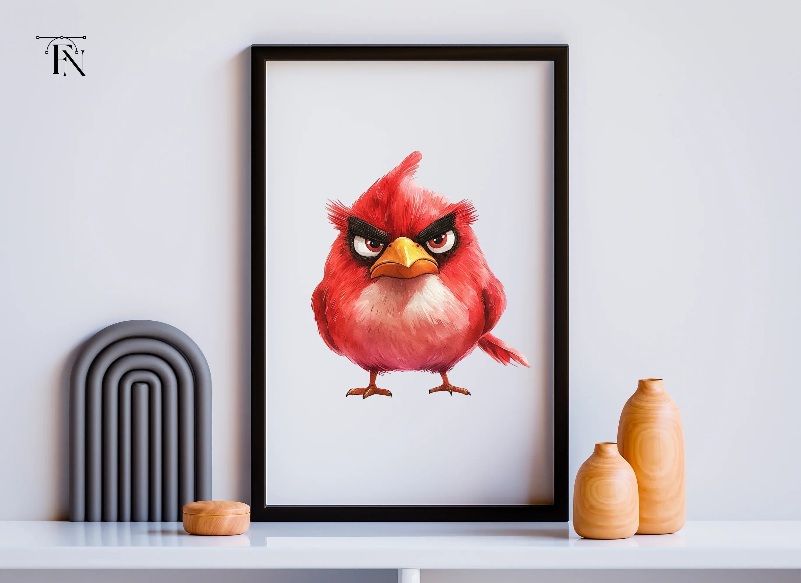 Angry Red Bird Clipart Bundle