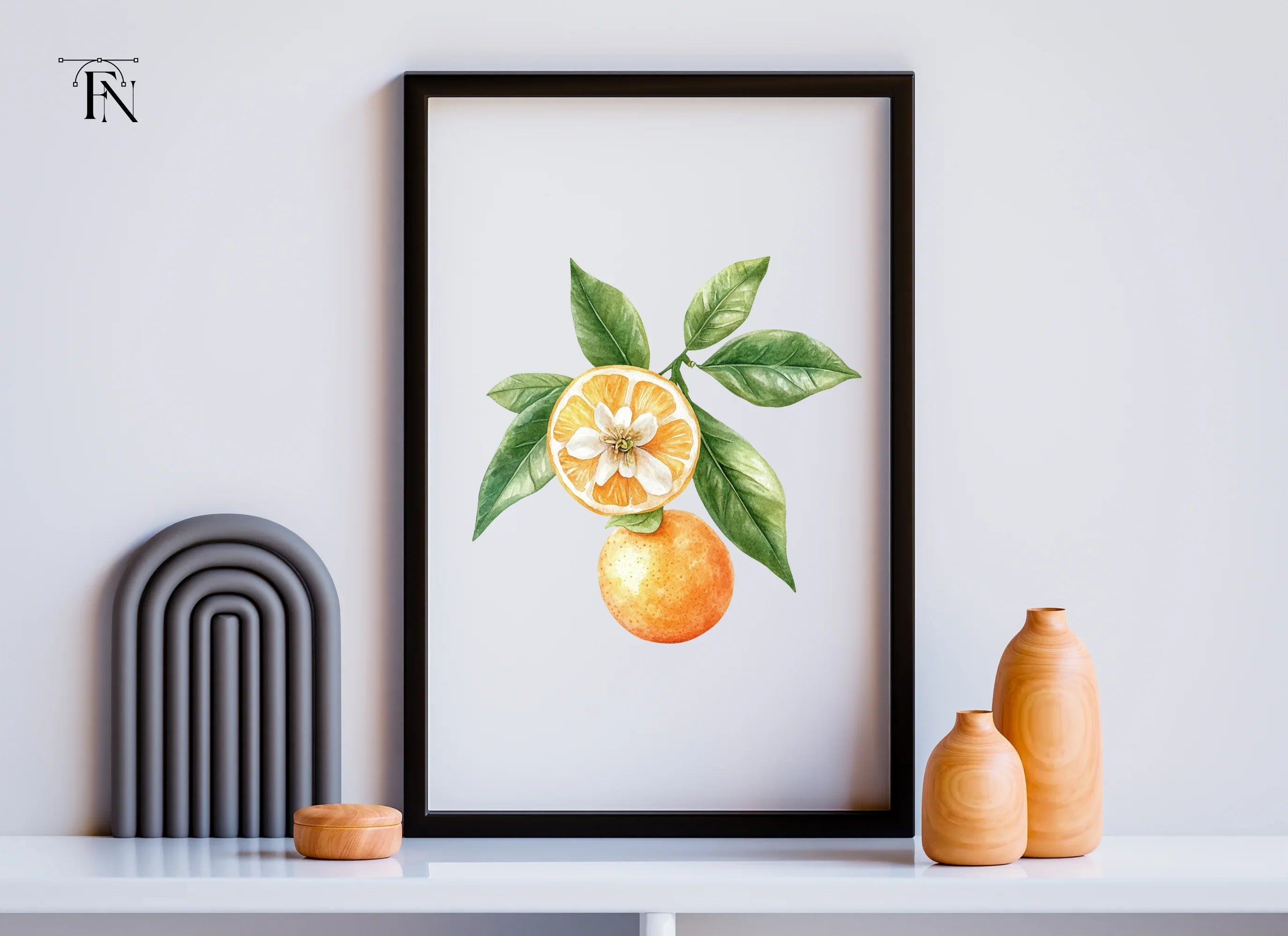 Citrus Fruit Blossom Clipart Bundle
