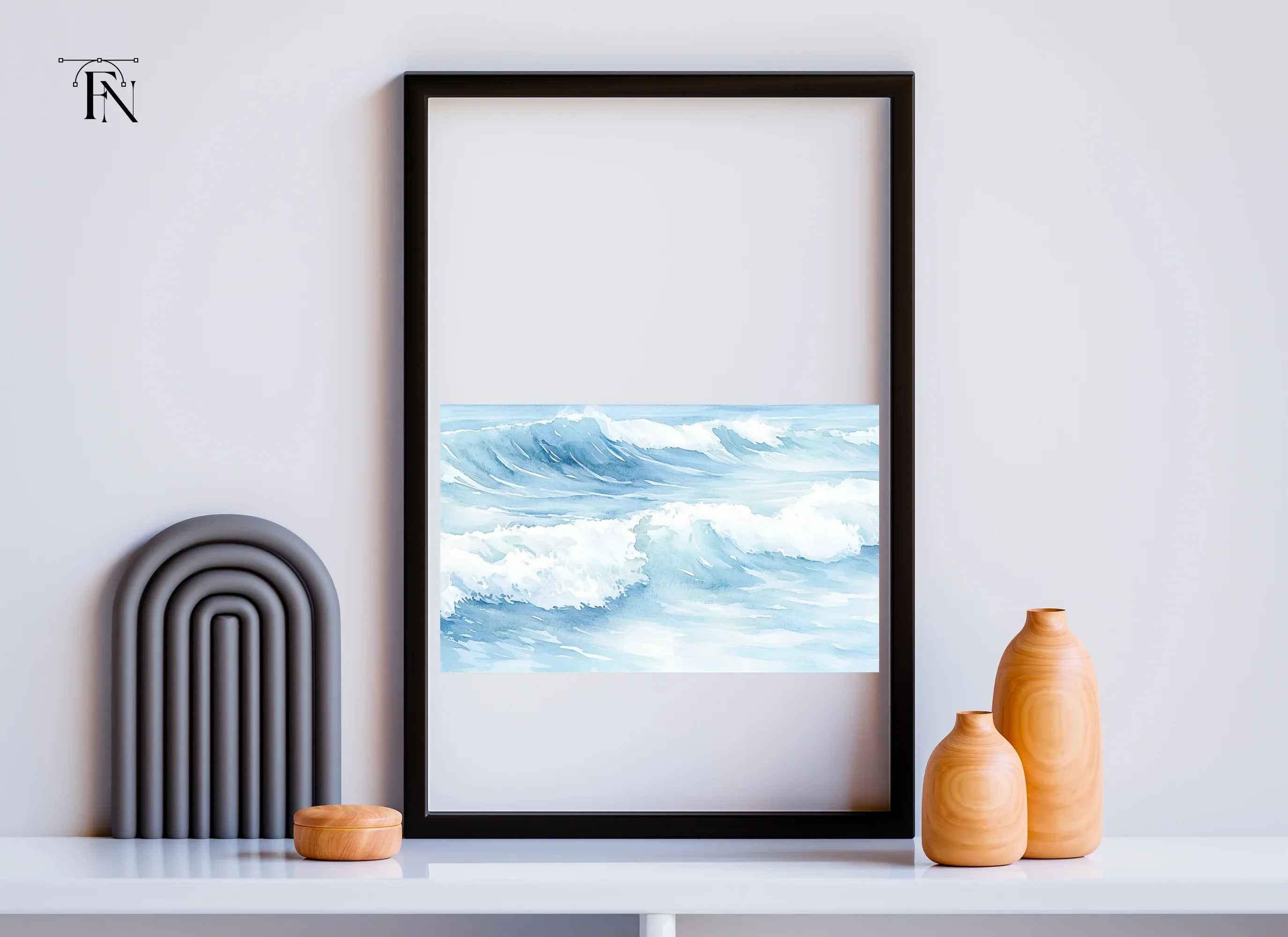 Dynamic Ocean Waves Clipart Bundle