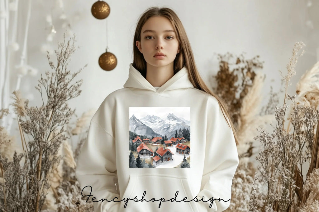 Mountain Village Clipart Bundle