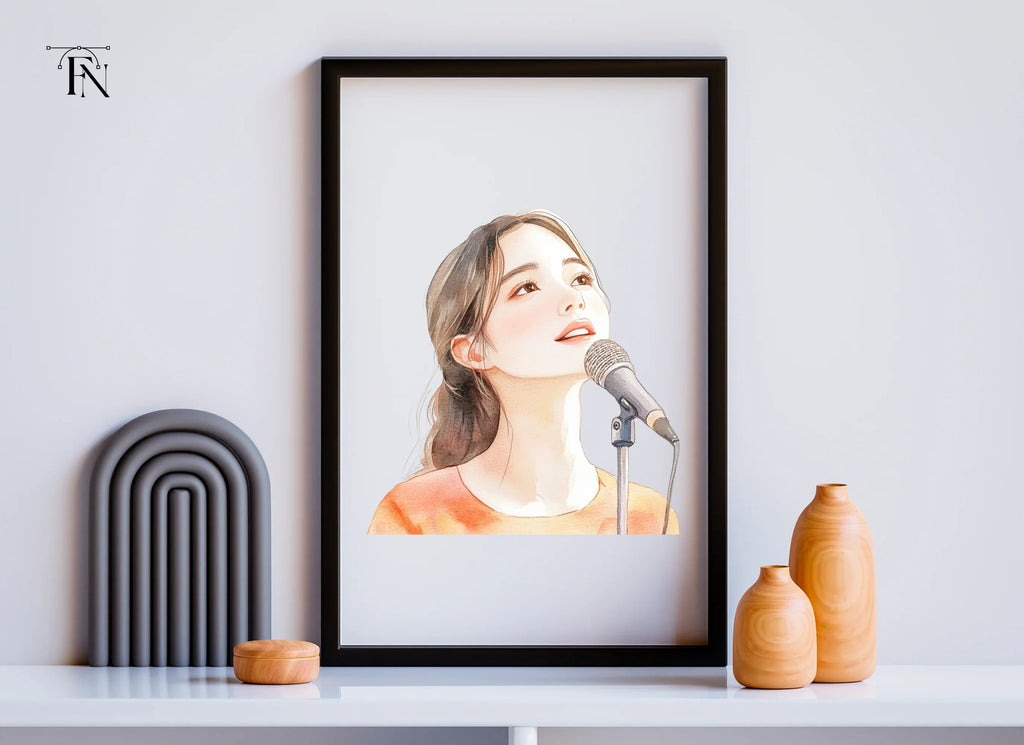Female Singer Clipart Bundle