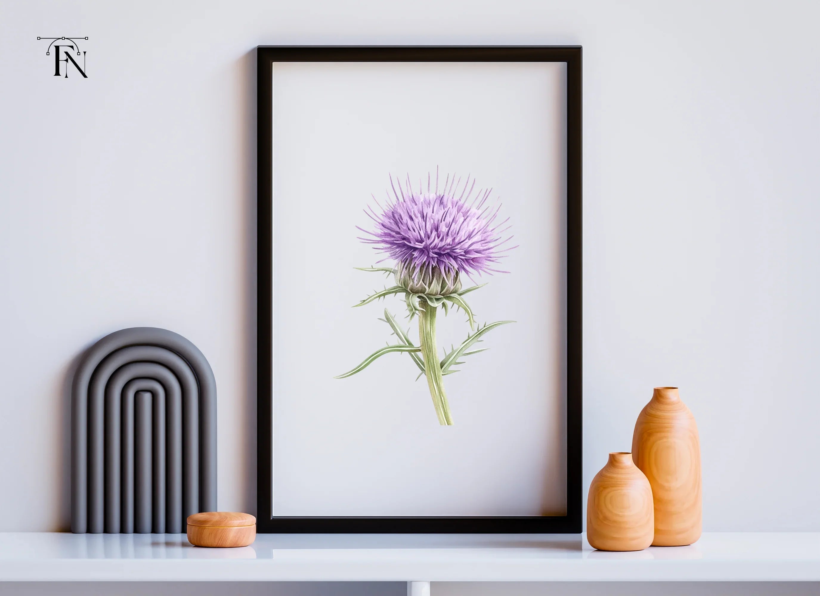 Thistle Plant Duo Clipart Bundle